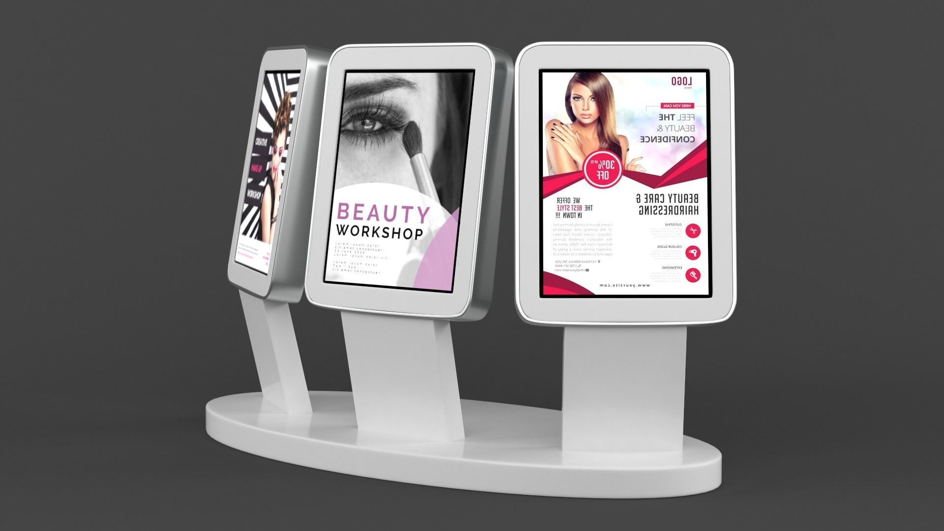 Electronic Kiosk 3D model_1