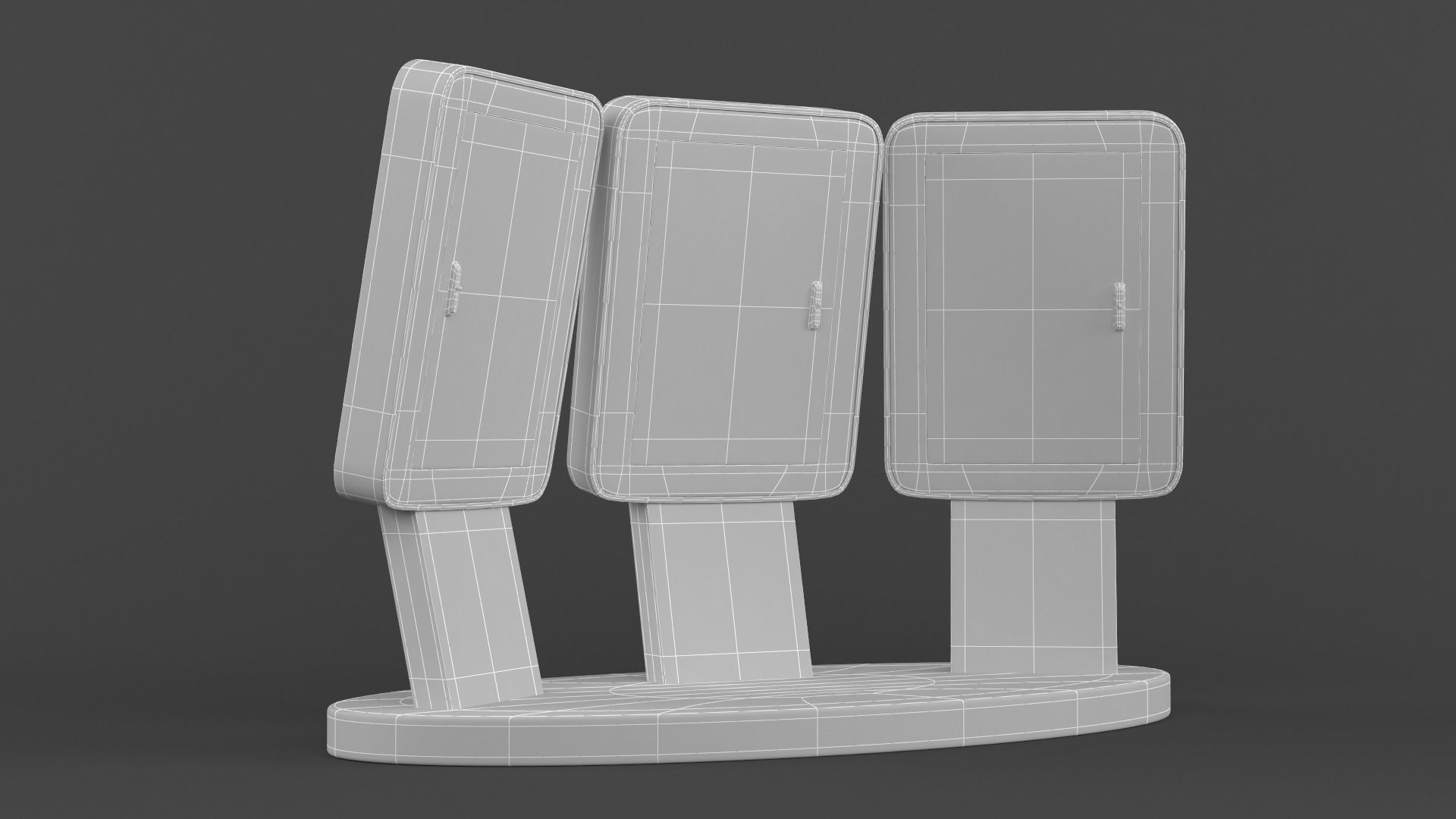 Electronic Kiosk 3D model_7