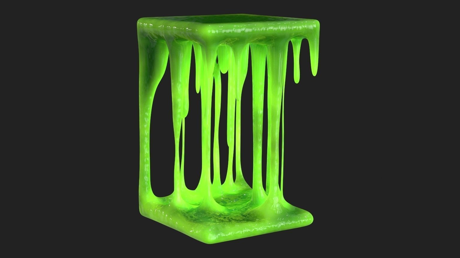 Green Slime v7 Low-poly 3D model_6