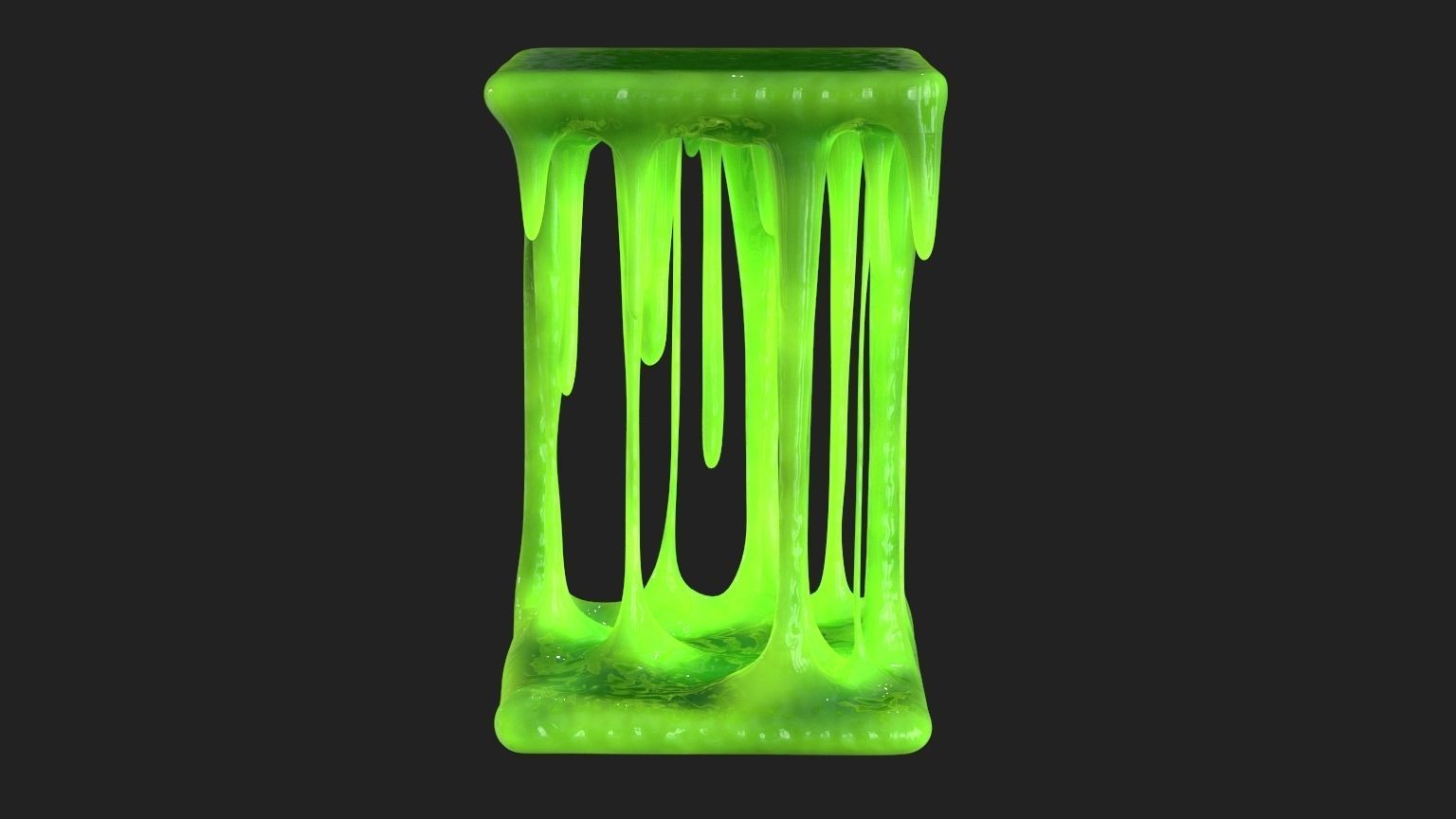 Green Slime v7 Low-poly 3D model_5