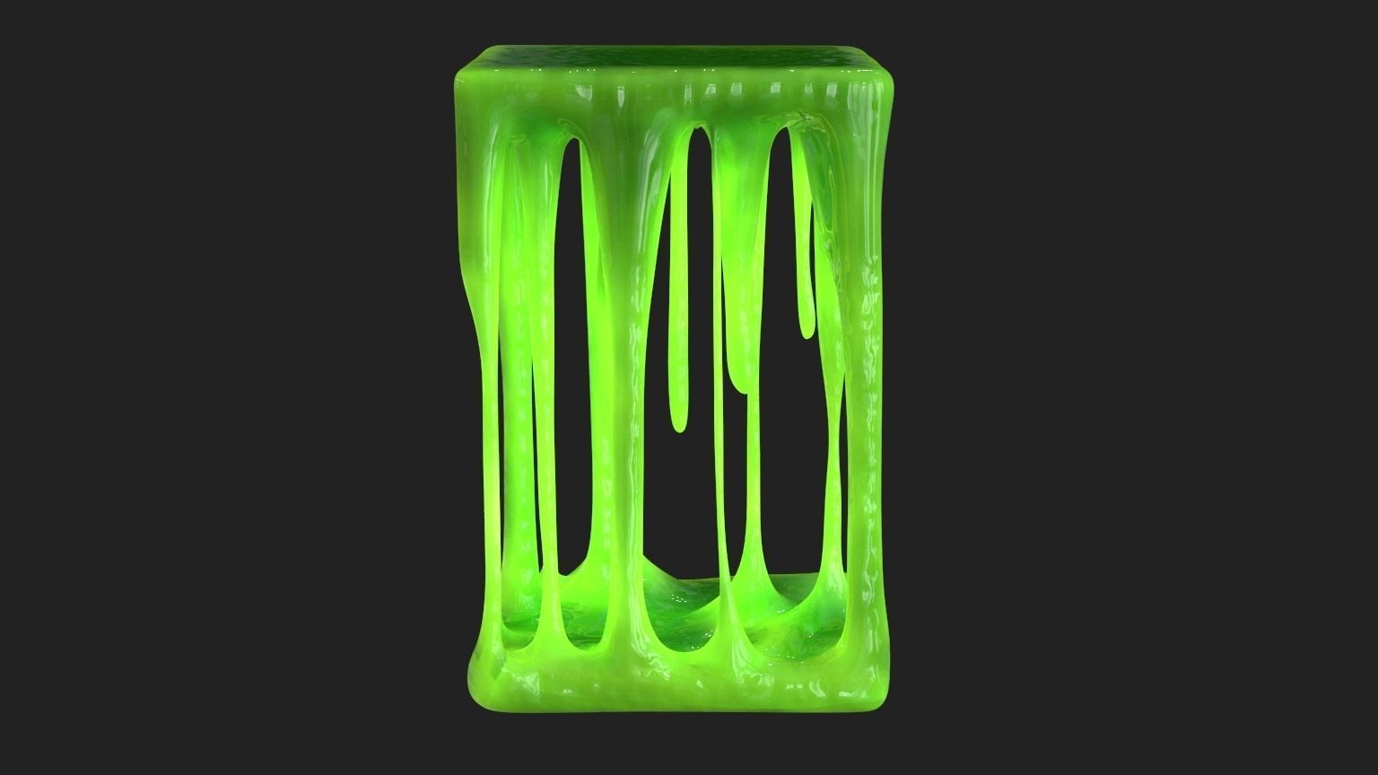 Green Slime v7 Low-poly 3D model_9