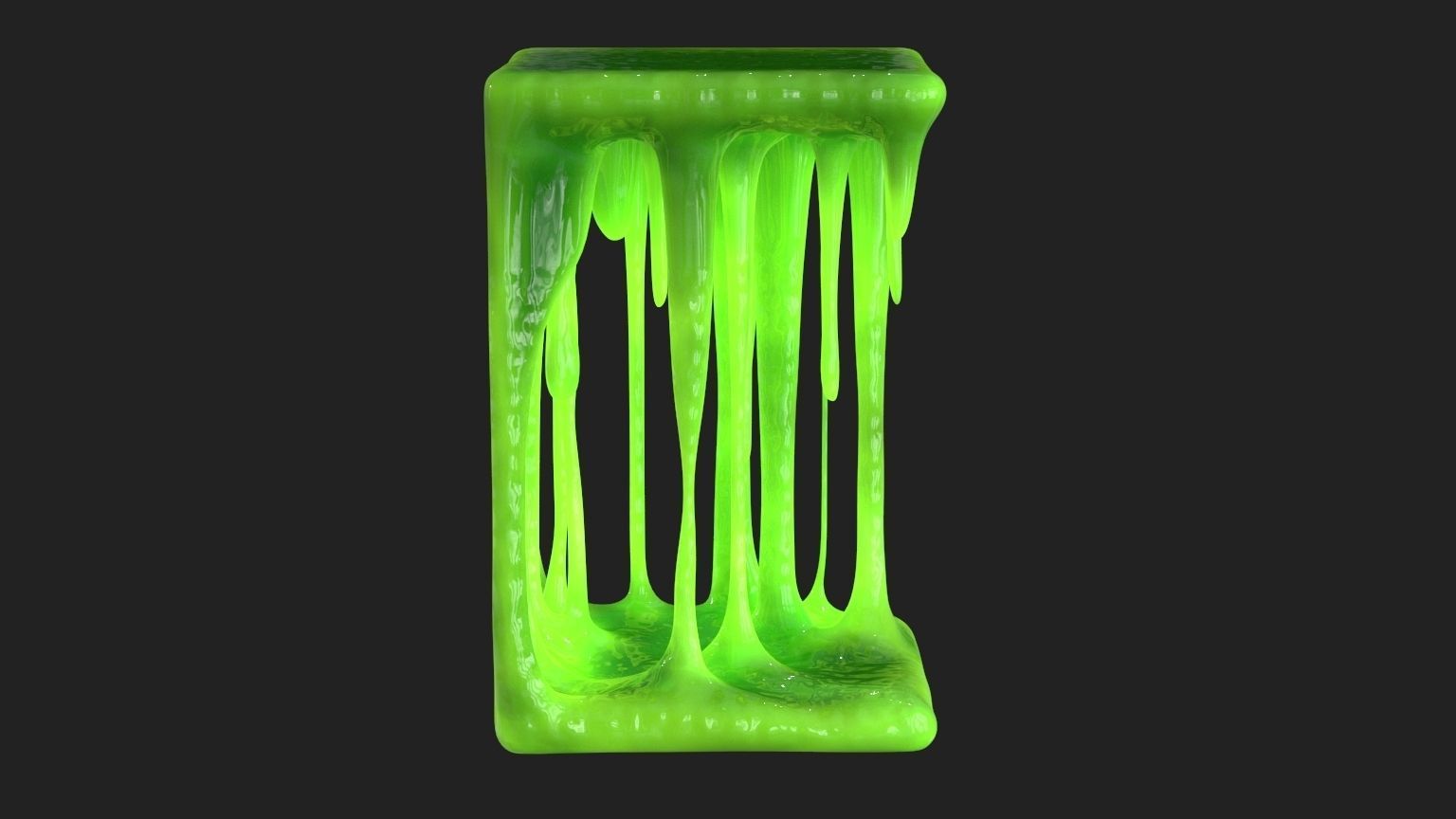 Green Slime v7 Low-poly 3D model_7