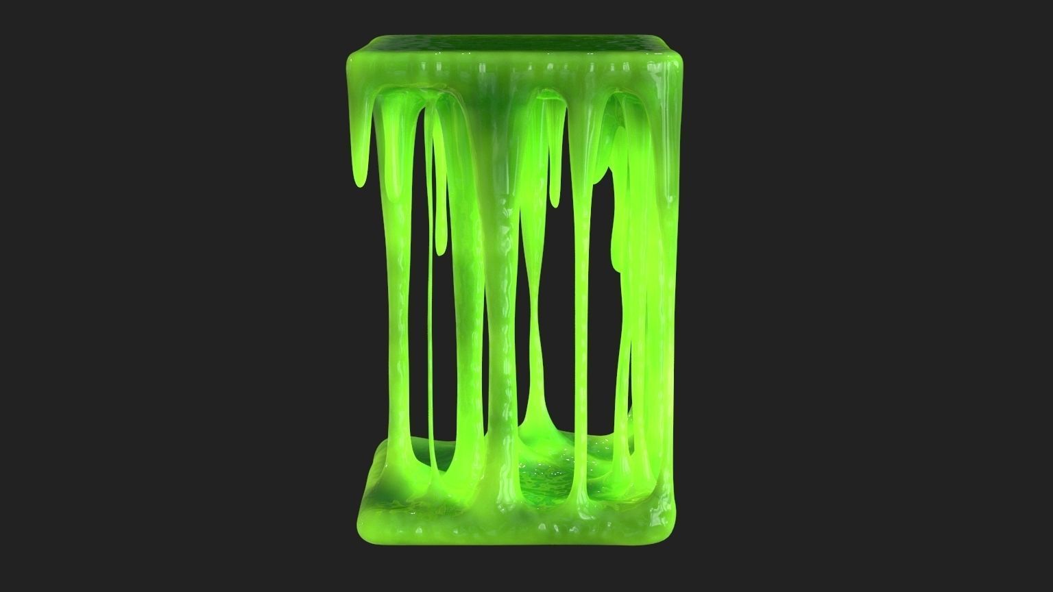 Green Slime v7 Low-poly 3D model_11