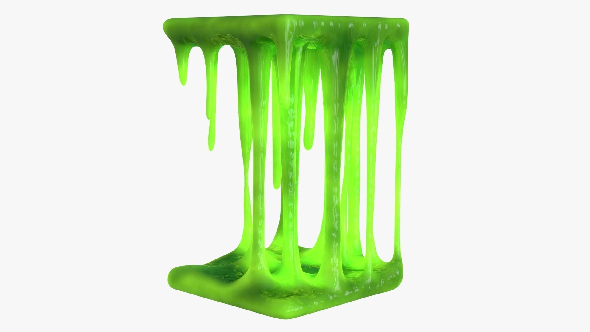 Green Slime v7 Low-poly 3D model_14