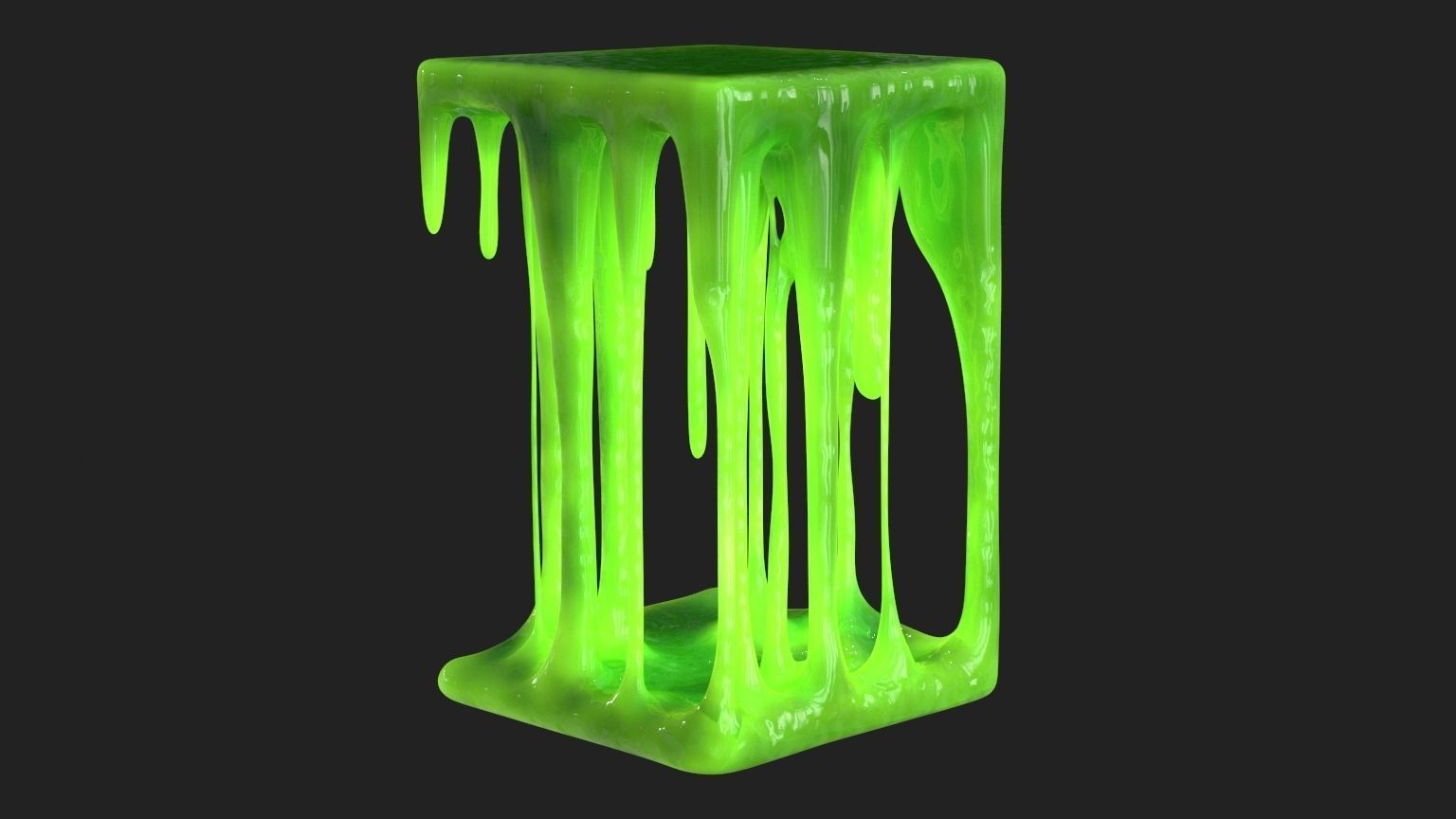Green Slime v7 Low-poly 3D model_10