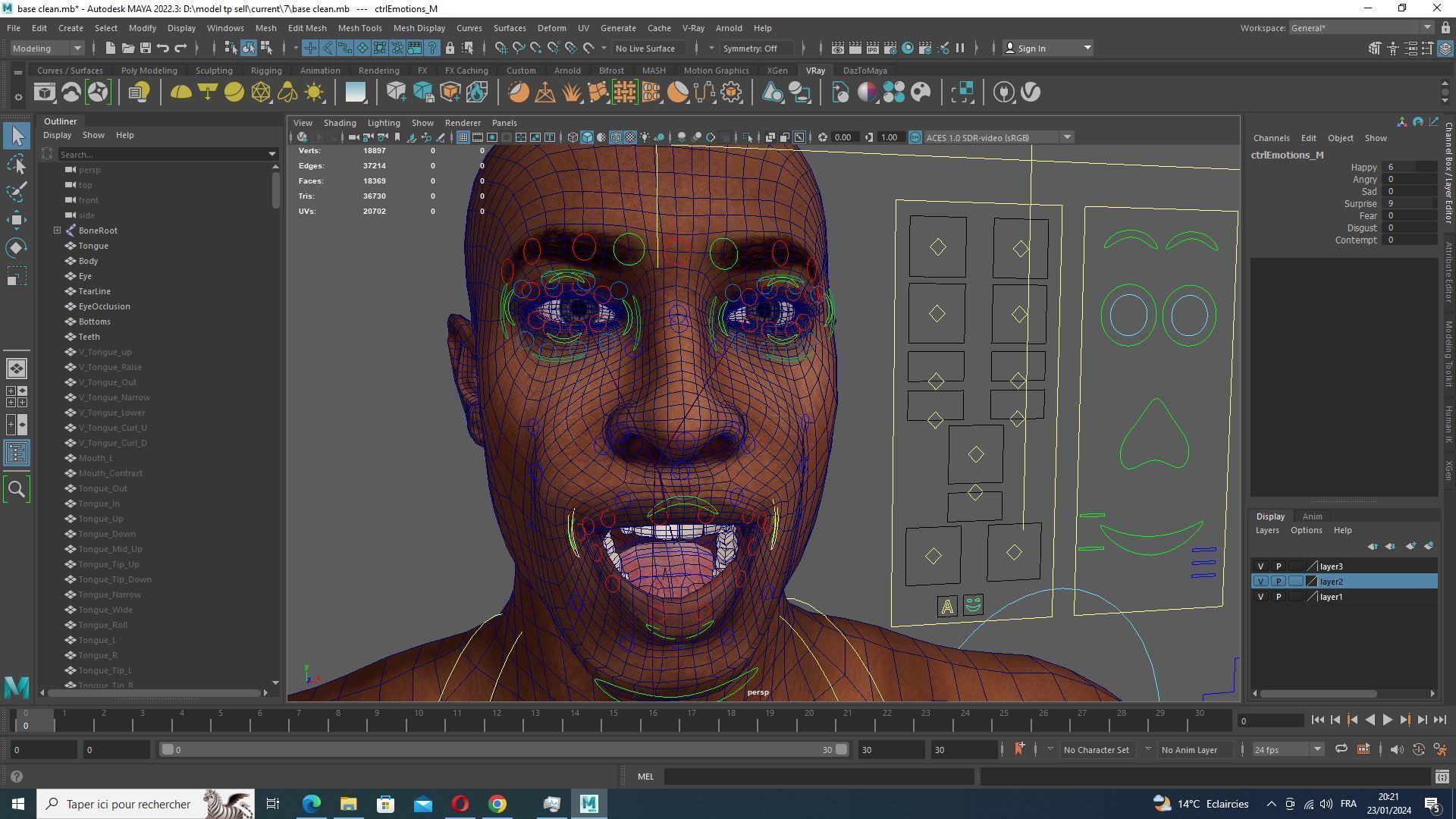 Marcus - Guardian of Thrones Game-Ready Character Low-poly 3D model_37