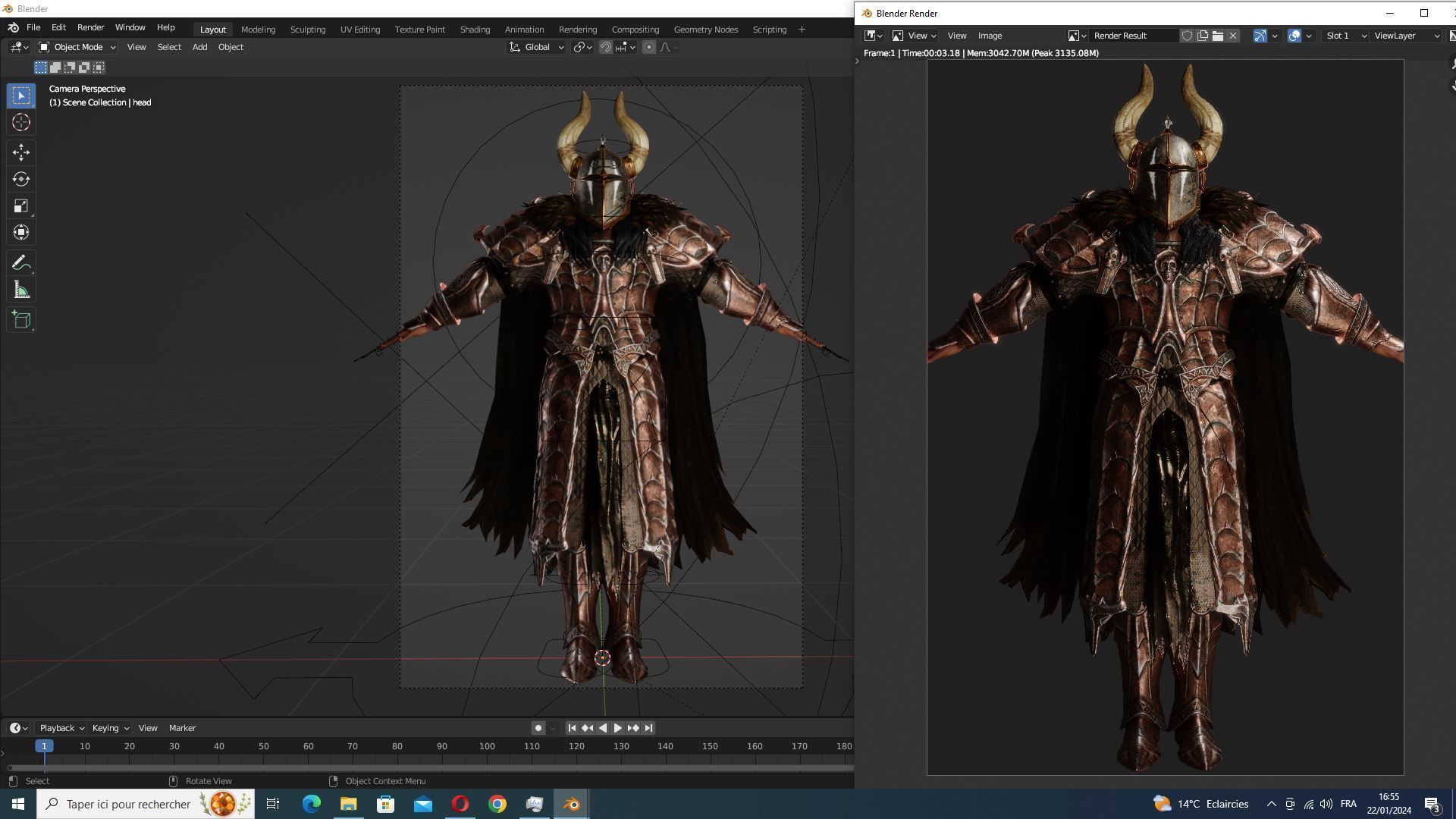 Marcus - Guardian of Thrones Game-Ready Character Low-poly 3D model_35