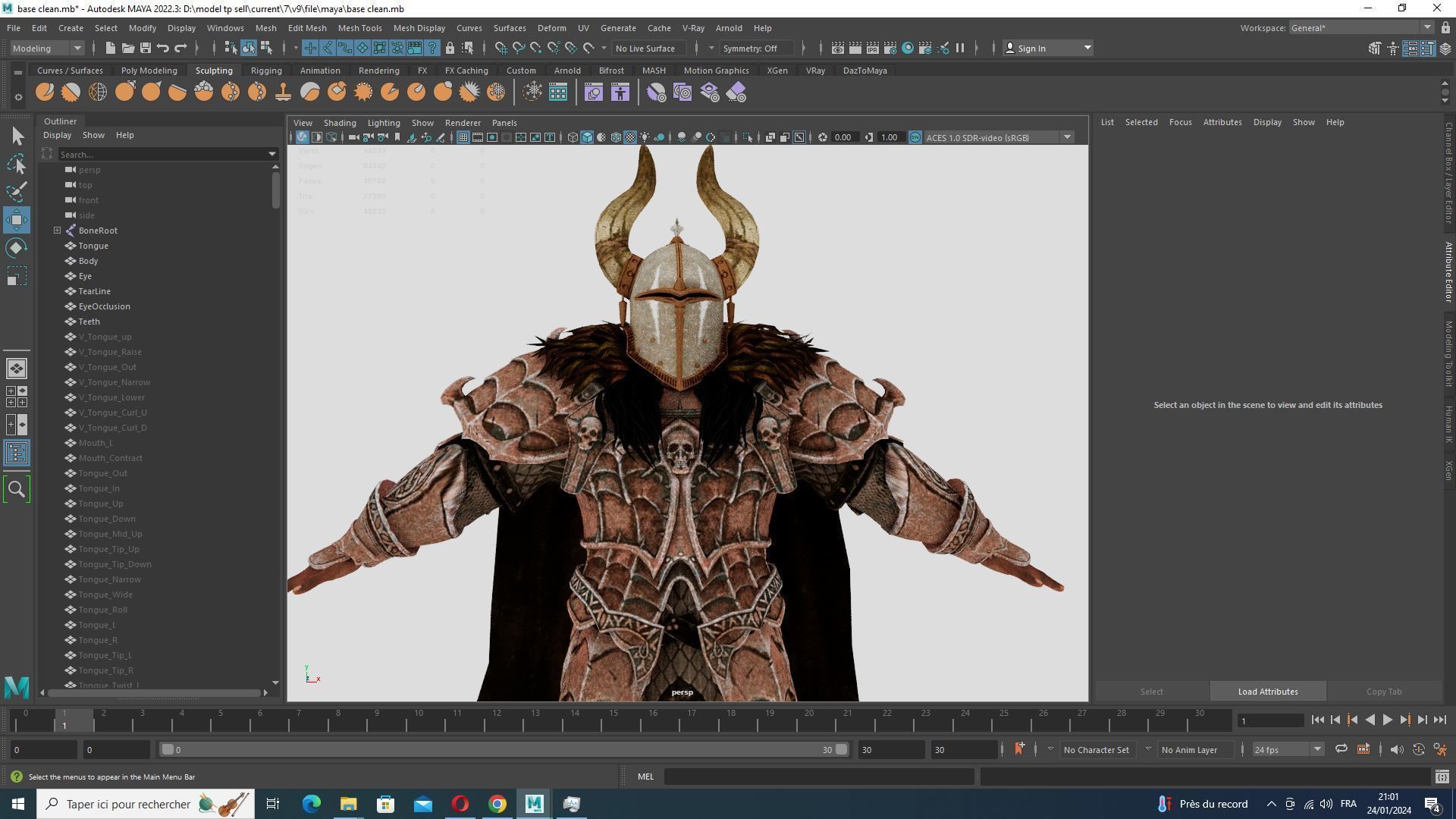 Marcus - Guardian of Thrones Game-Ready Character Low-poly 3D model_40