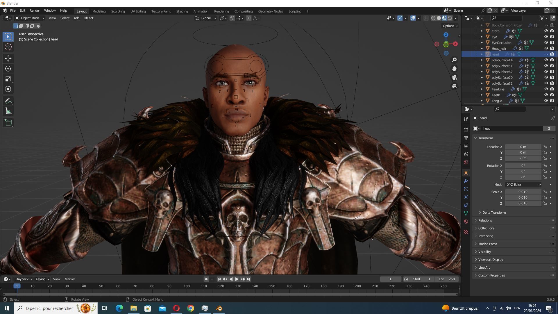 Marcus - Guardian of Thrones Game-Ready Character Low-poly 3D model_34