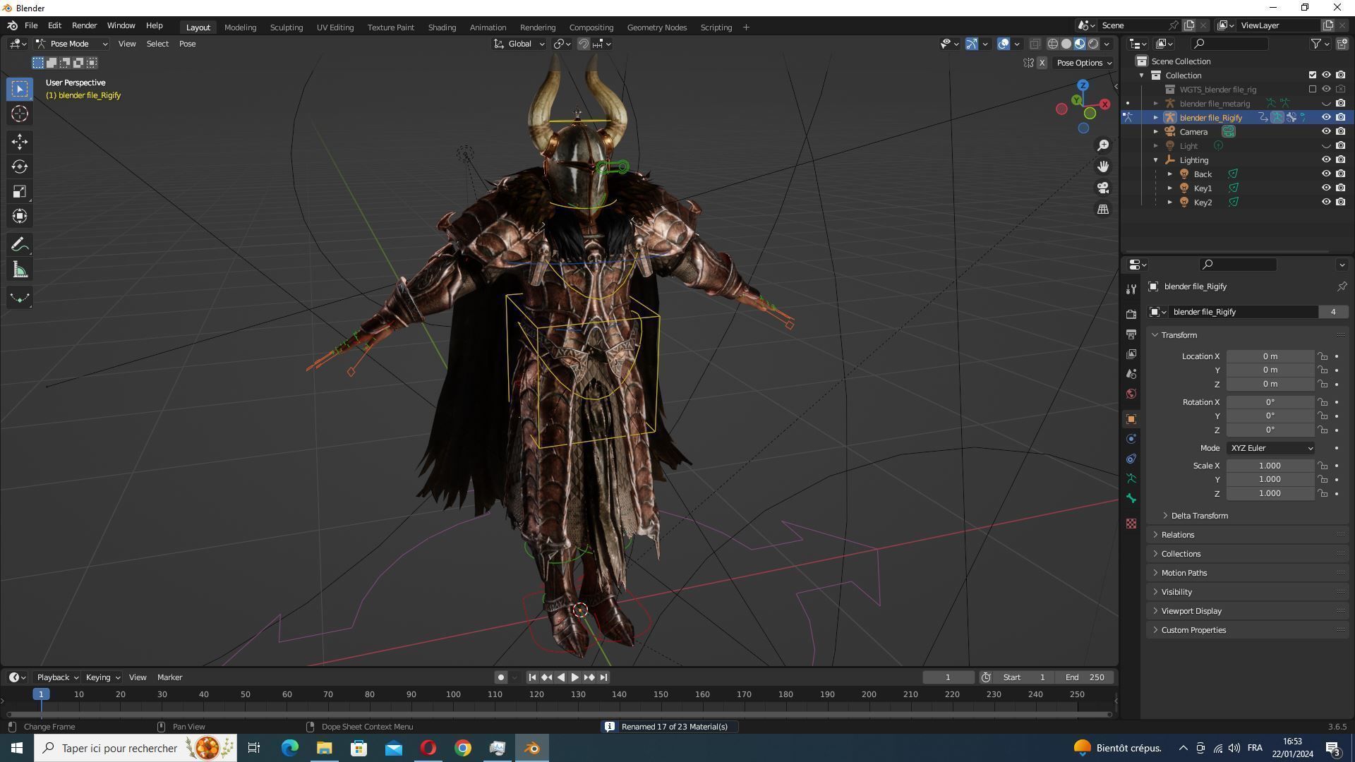Marcus - Guardian of Thrones Game-Ready Character Low-poly 3D model_33