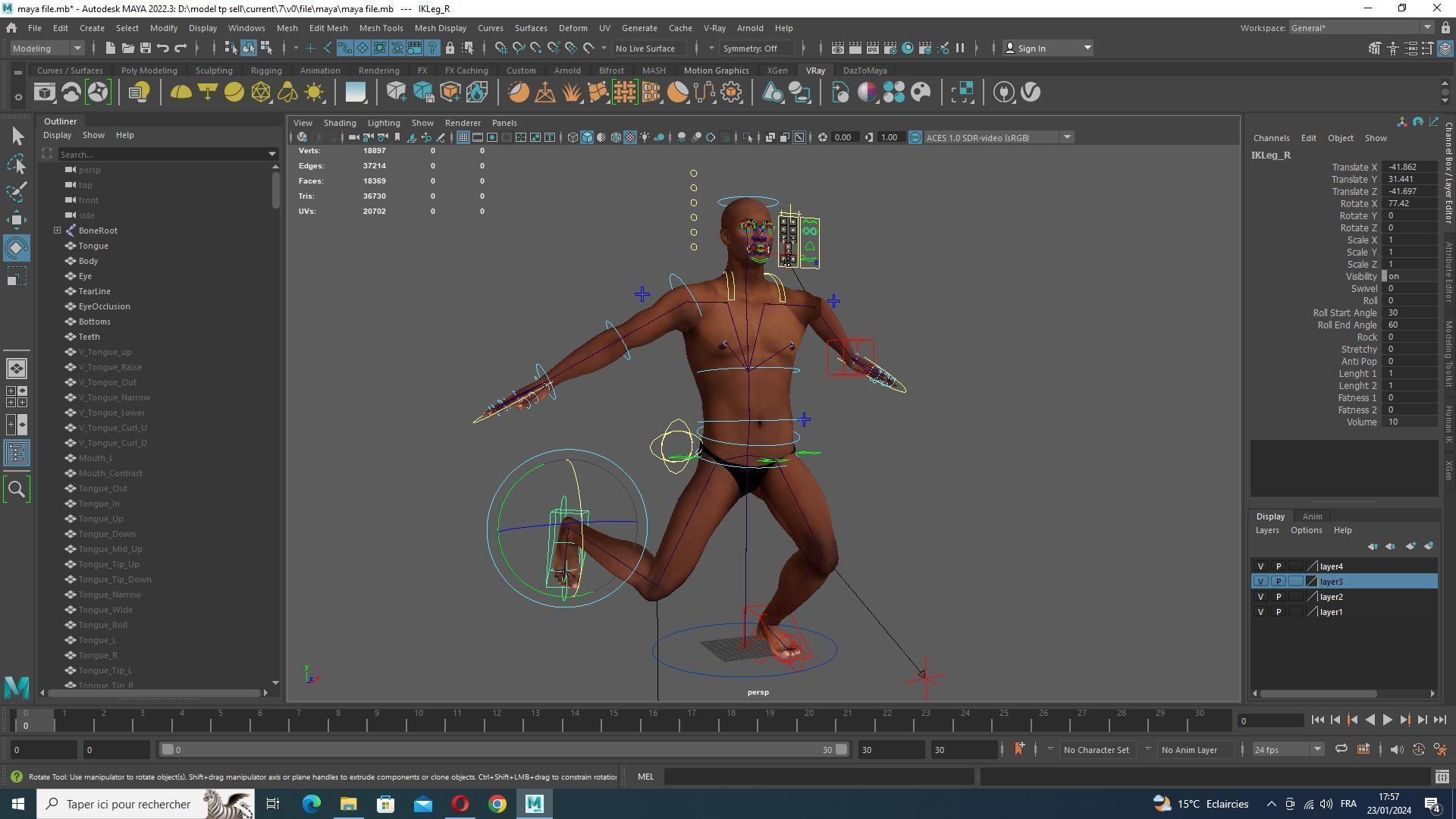 Marcus - Guardian of Thrones Game-Ready Character Low-poly 3D model_38