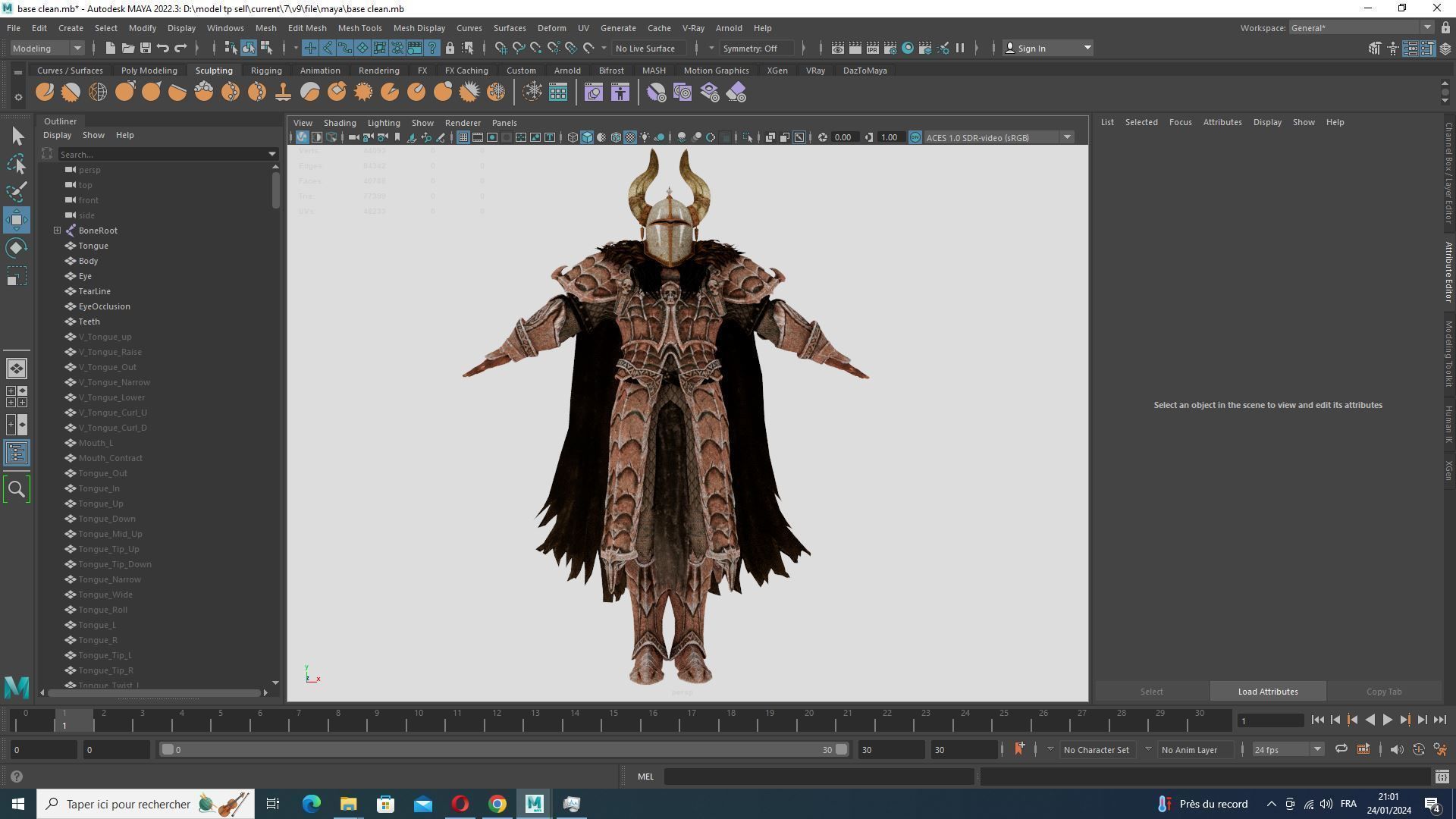Marcus - Guardian of Thrones Game-Ready Character Low-poly 3D model_41