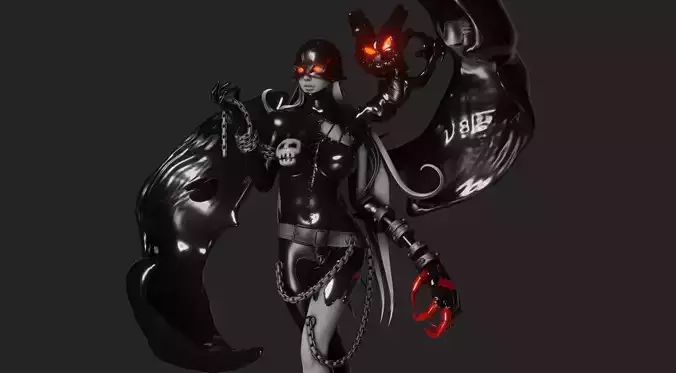 Lady Devimon - 1TO10 STL FILE 3D PRINT MODEL 3D print model