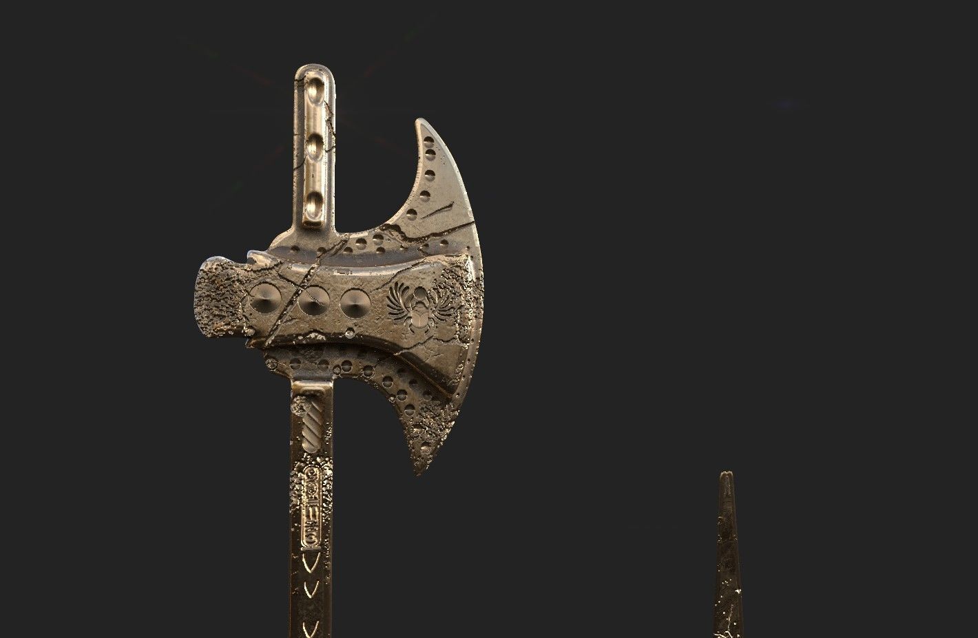  MEDIEVAL SPEAR AND SWORD 17 PIECES PACK Low-poly 3D model_11