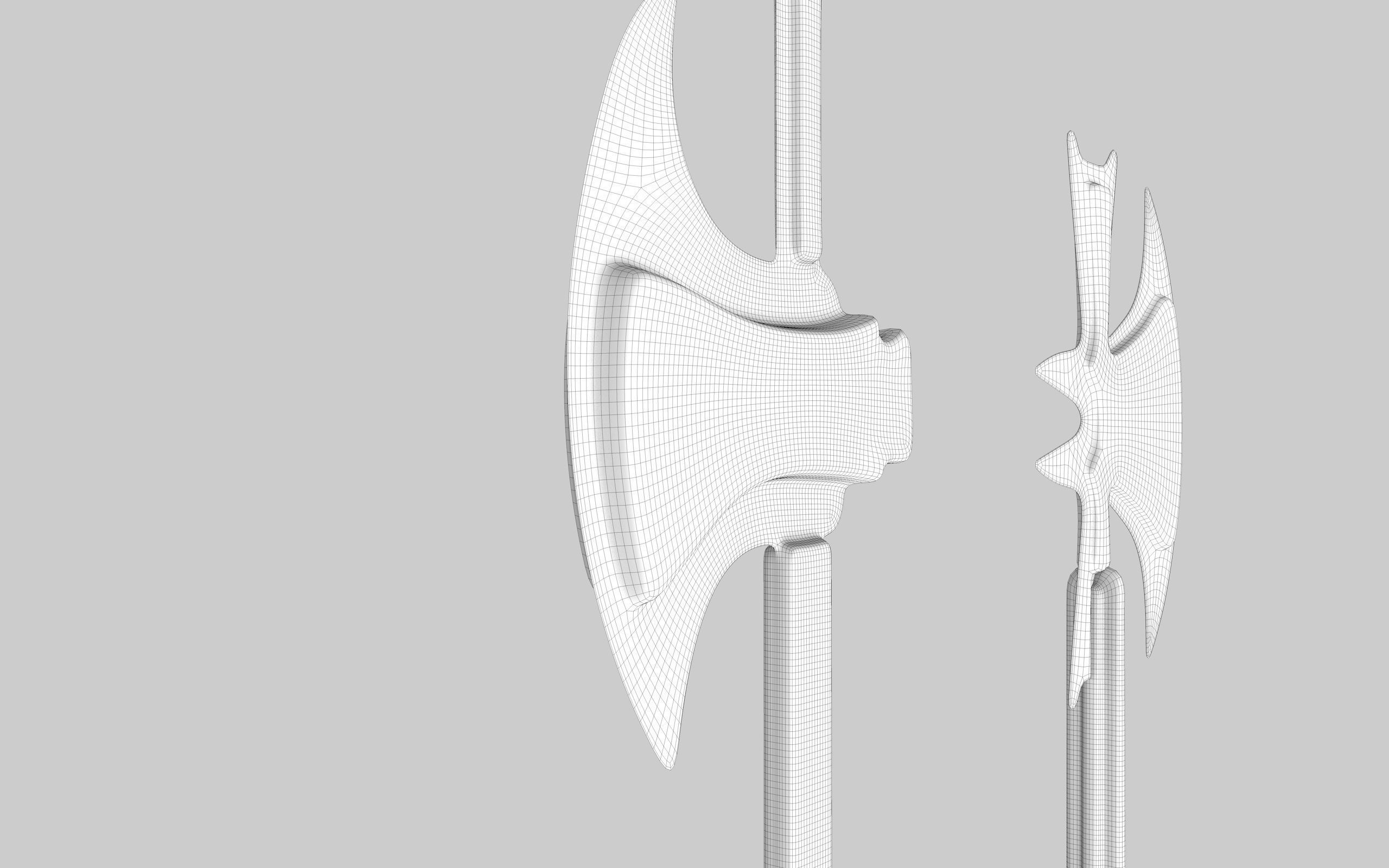  MEDIEVAL SPEAR AND SWORD 17 PIECES PACK Low-poly 3D model_37