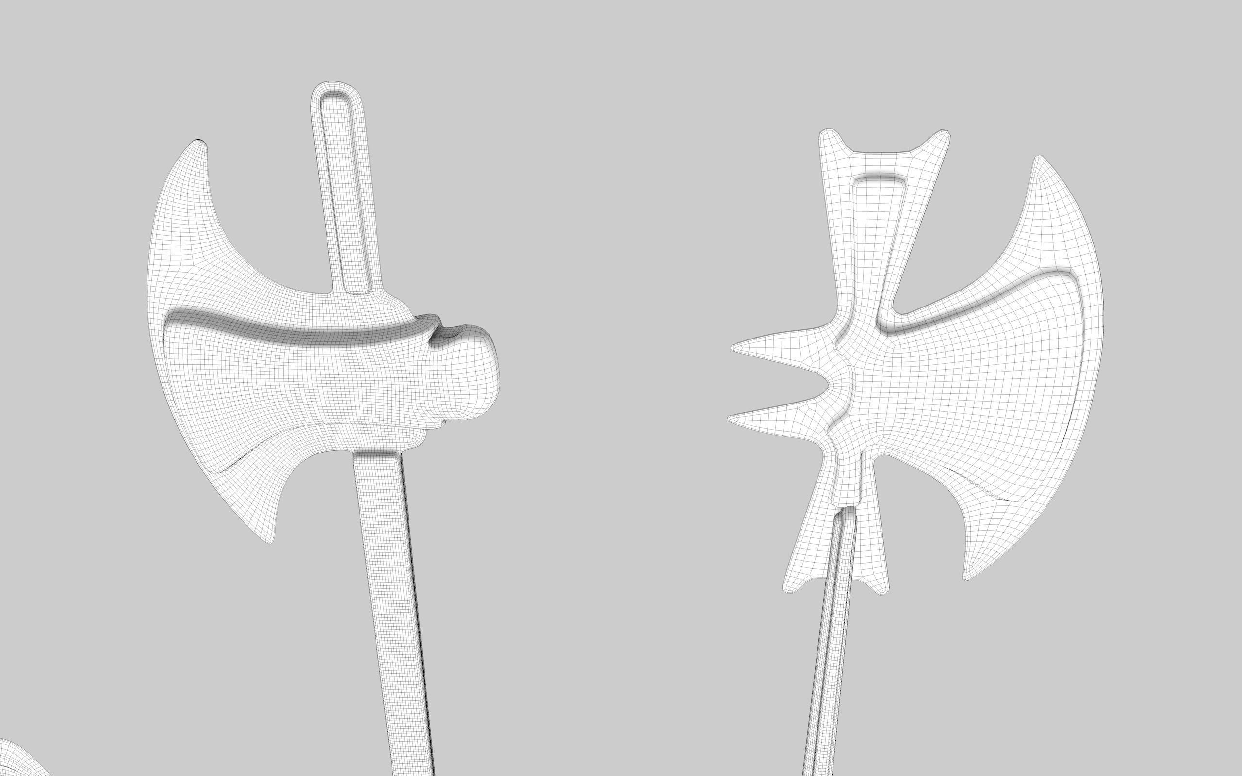  MEDIEVAL SPEAR AND SWORD 17 PIECES PACK Low-poly 3D model_36