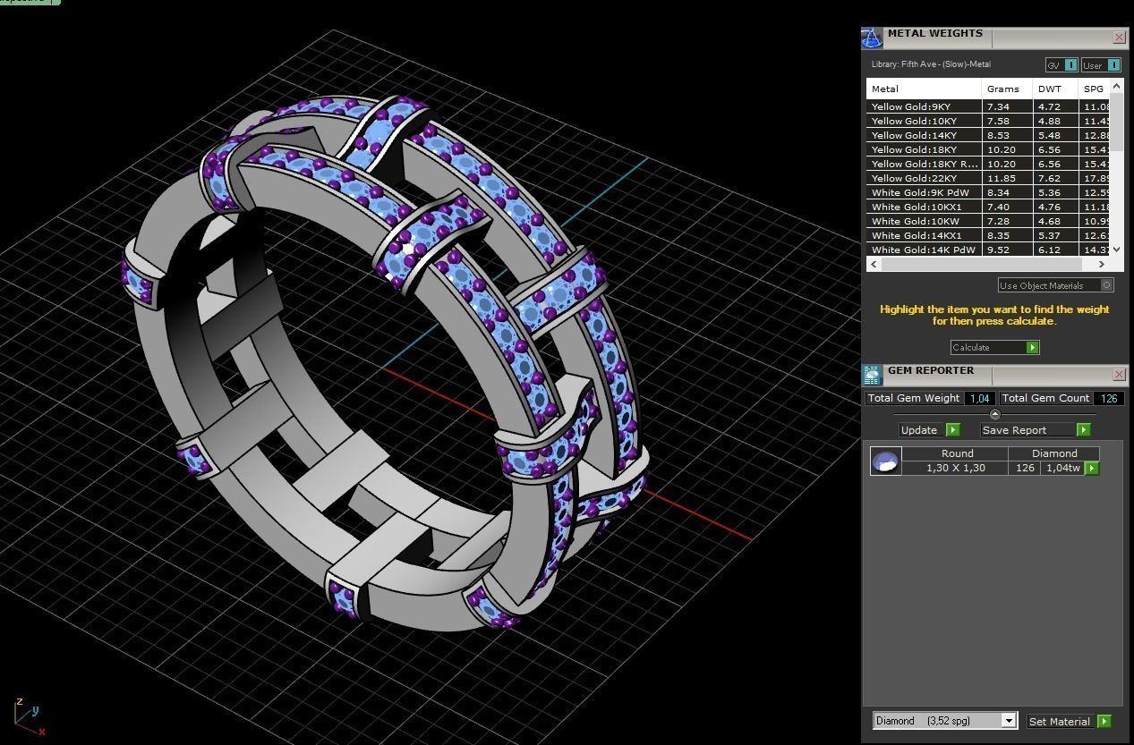 ring print model 0202 3D print model_5