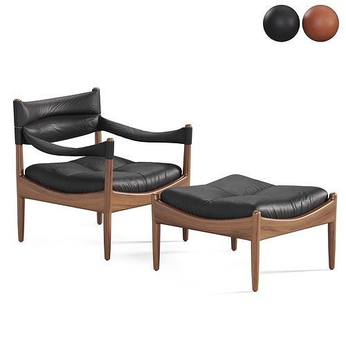 Modus Chair Ottomane Low-poly 3D model