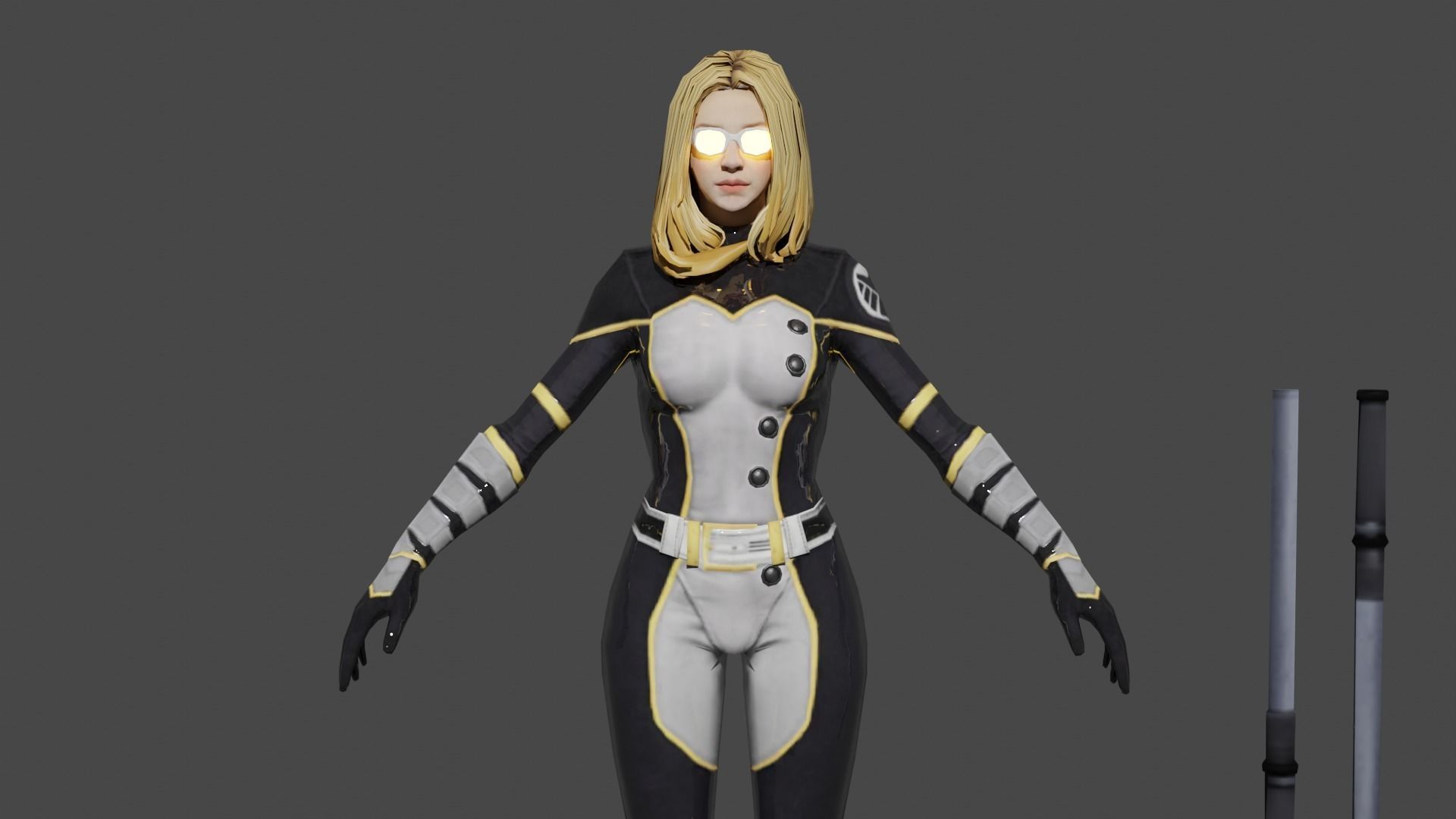 Mockingbird Low-poly 3D model_1