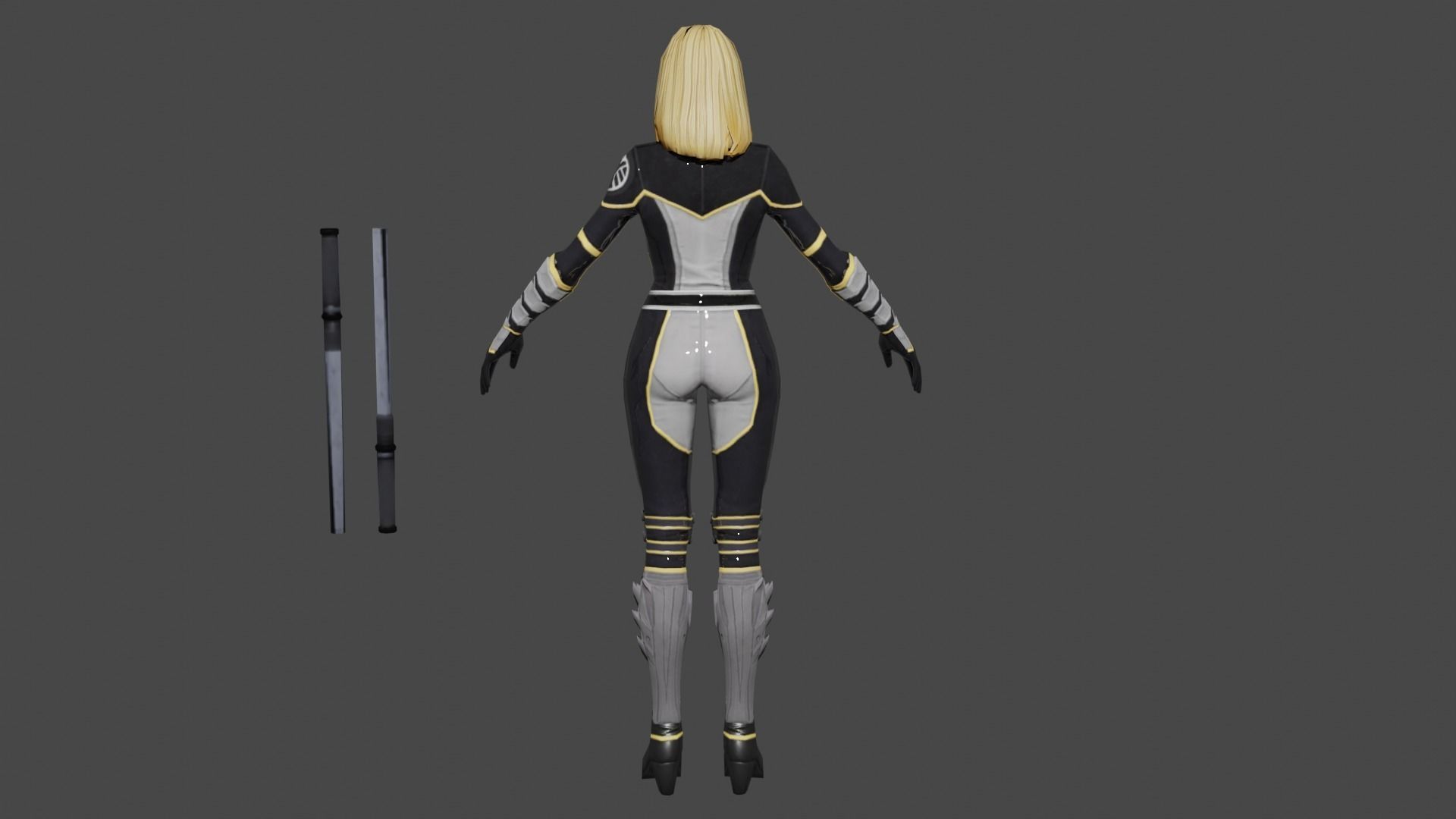 Mockingbird Low-poly 3D model_4