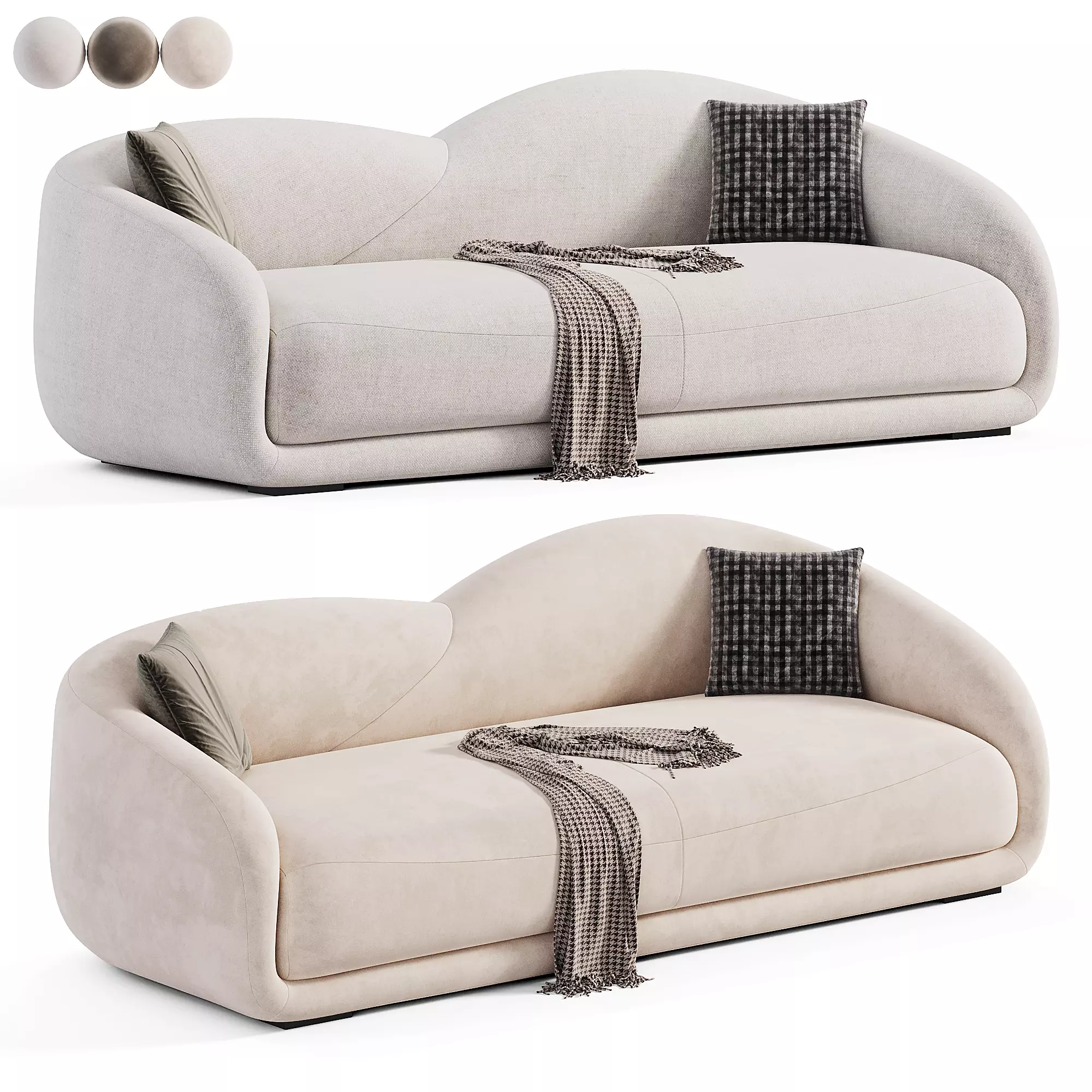 ARSAL sofa by Artipieces Low-poly 3D model_0