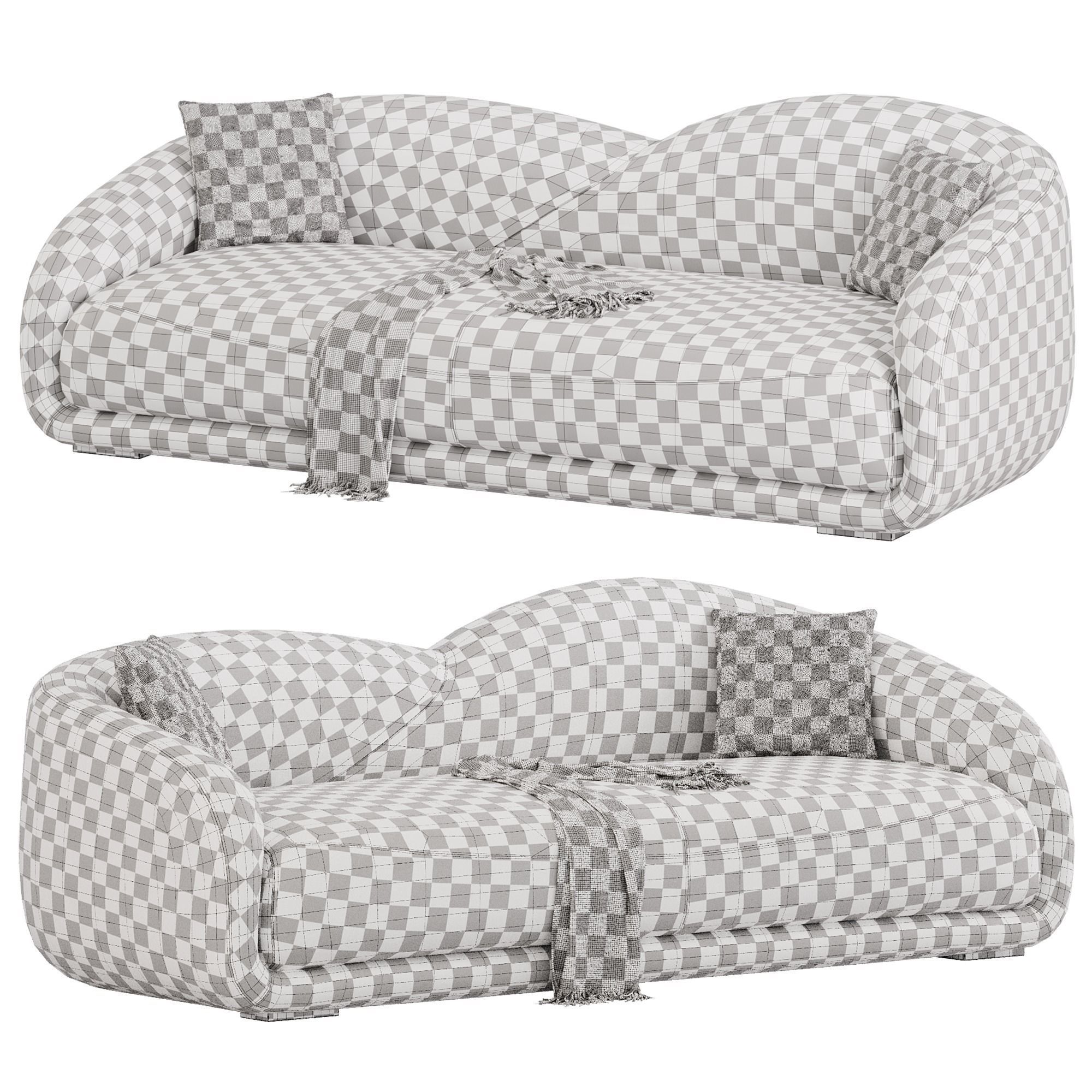 ARSAL sofa by Artipieces Low-poly 3D model_3