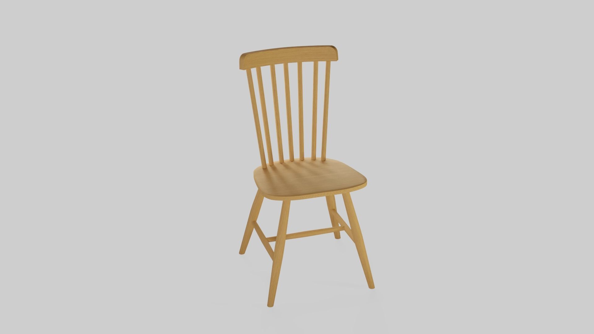 Luxury Dining Round Table and Chairs Set Low-poly 3D model_7