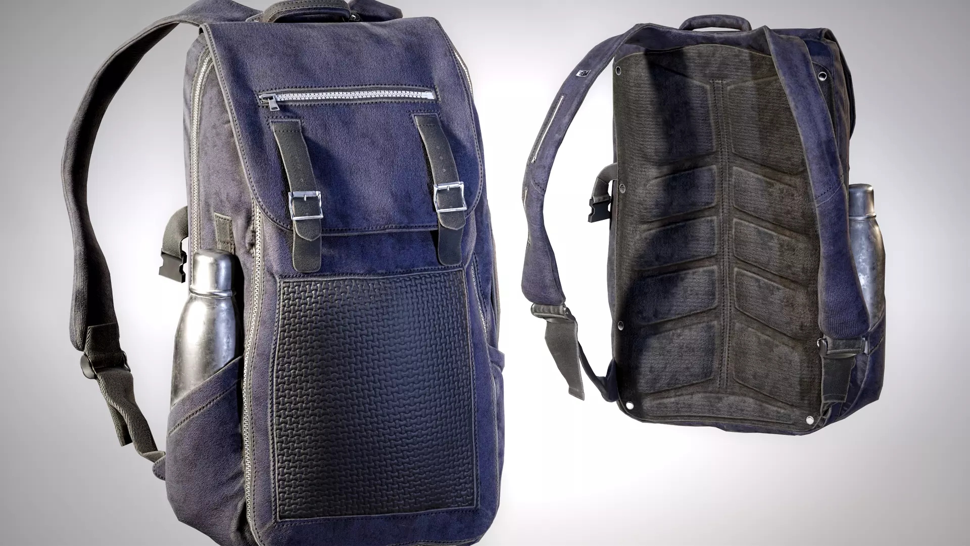 Backpack Game-Ready Low-poly 3D model_0