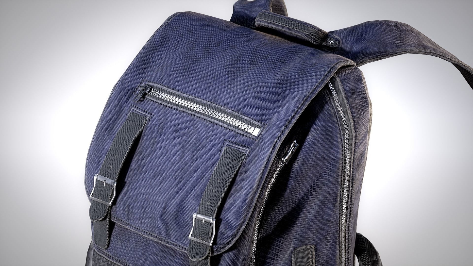 Backpack Game-Ready Low-poly 3D model_18