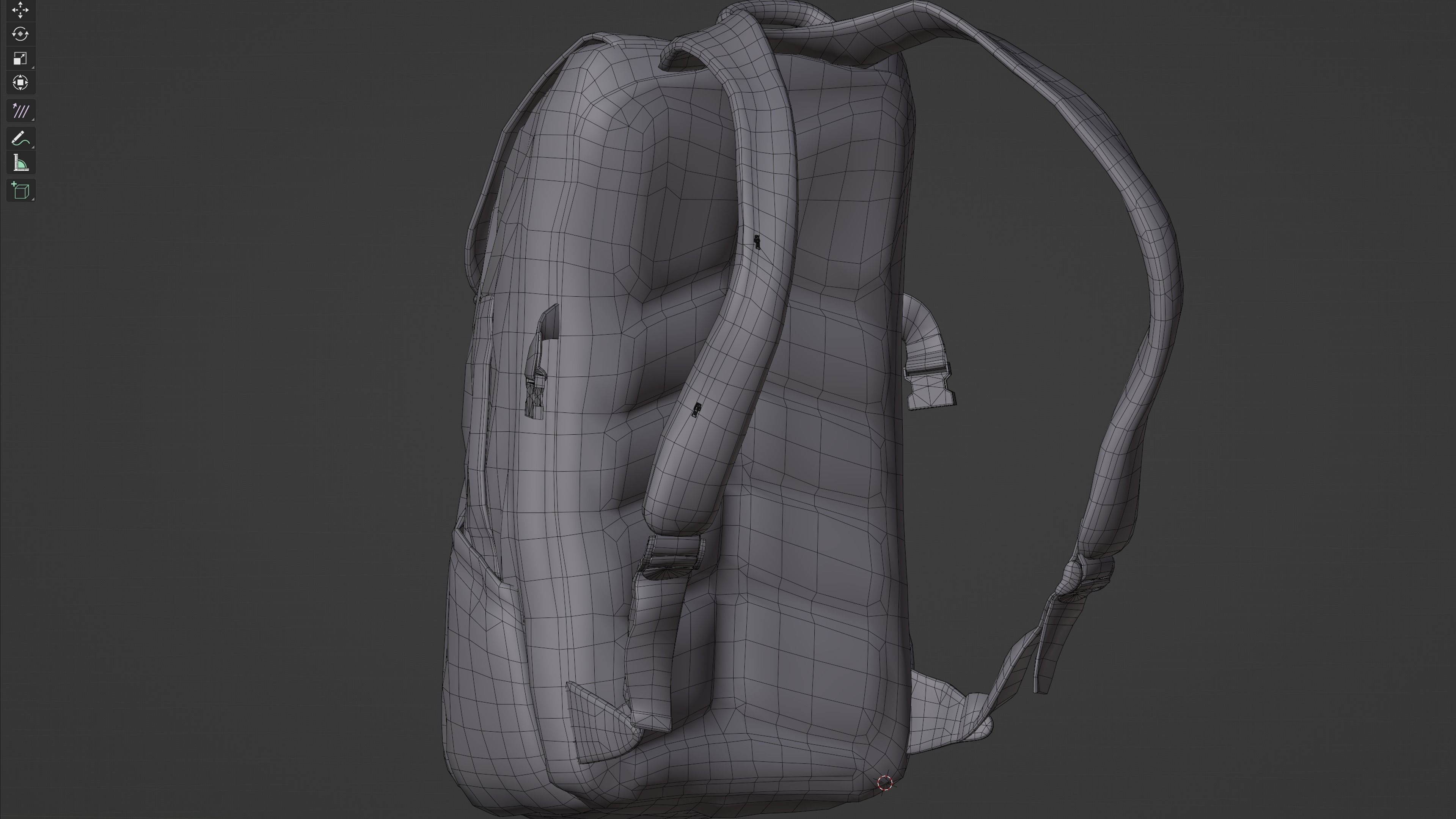 Backpack Game-Ready Low-poly 3D model_22