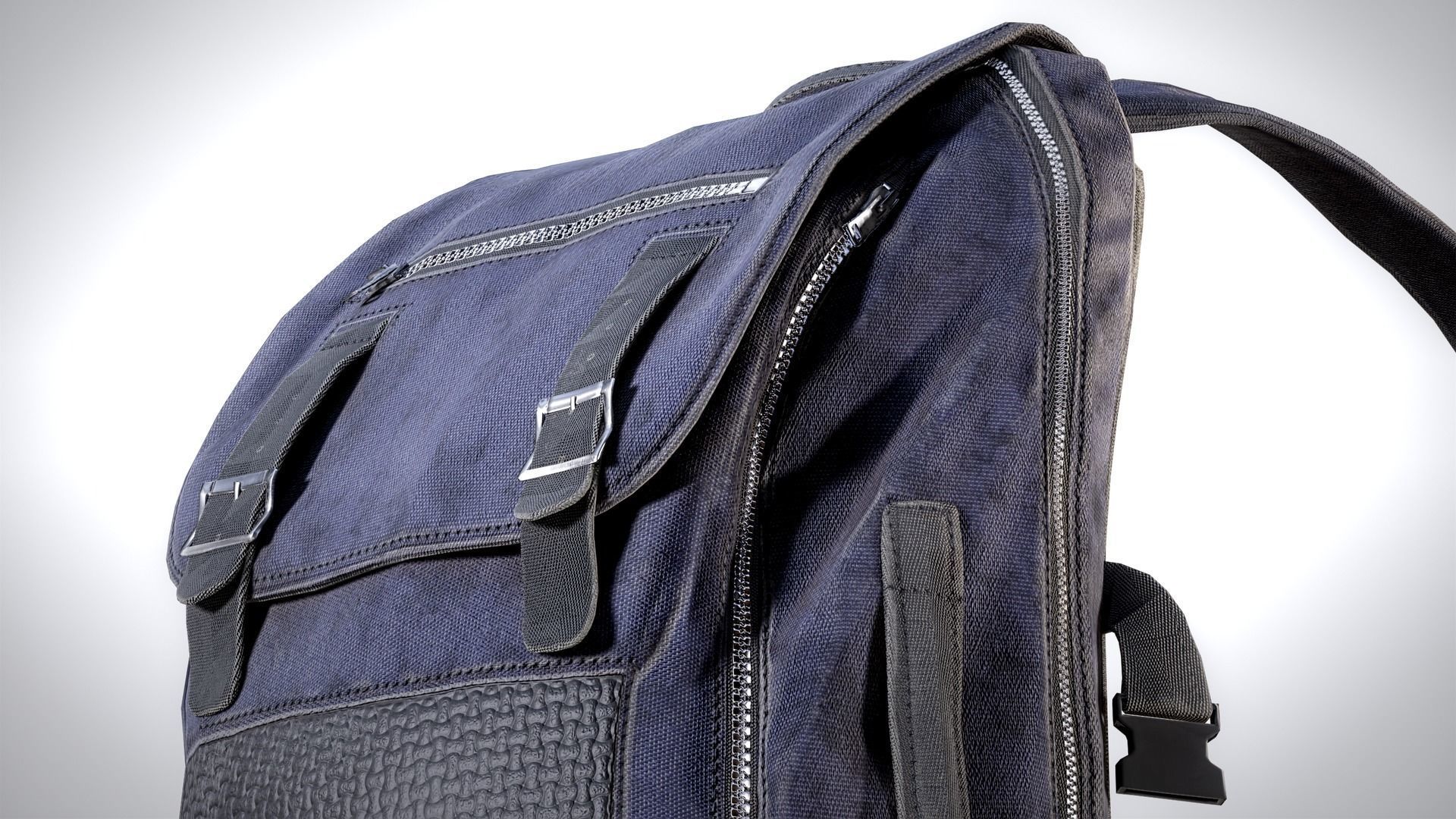 Backpack Game-Ready Low-poly 3D model_16