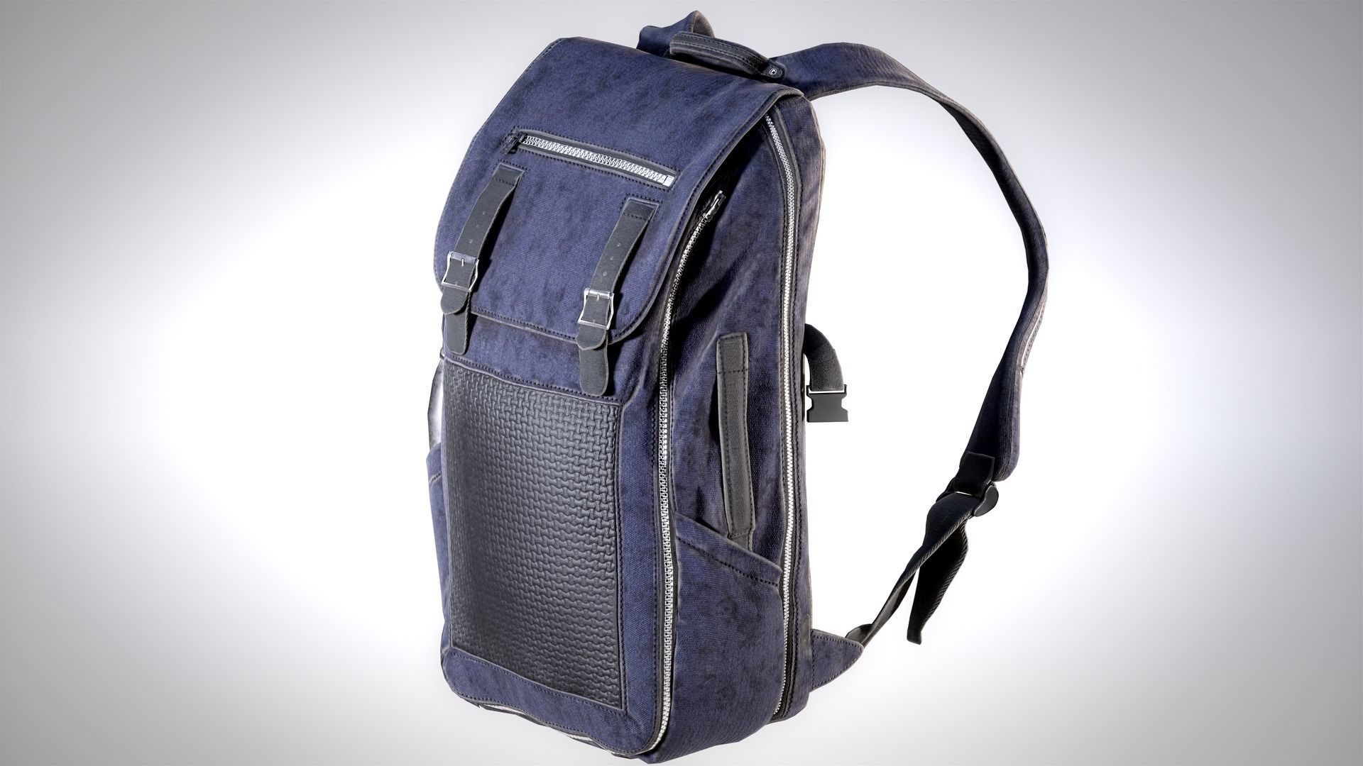 Backpack Game-Ready Low-poly 3D model_15