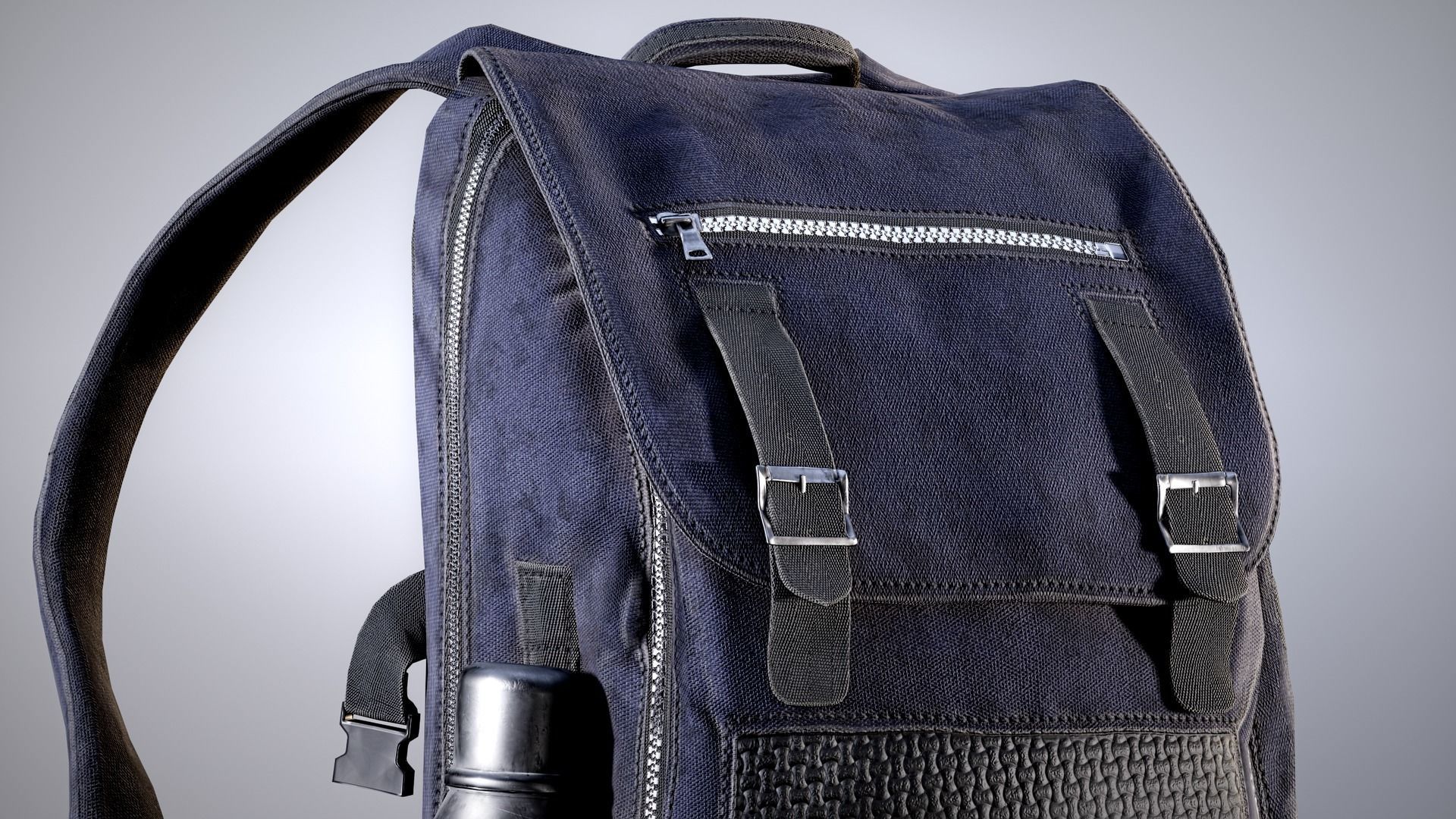 Backpack Game-Ready Low-poly 3D model_1