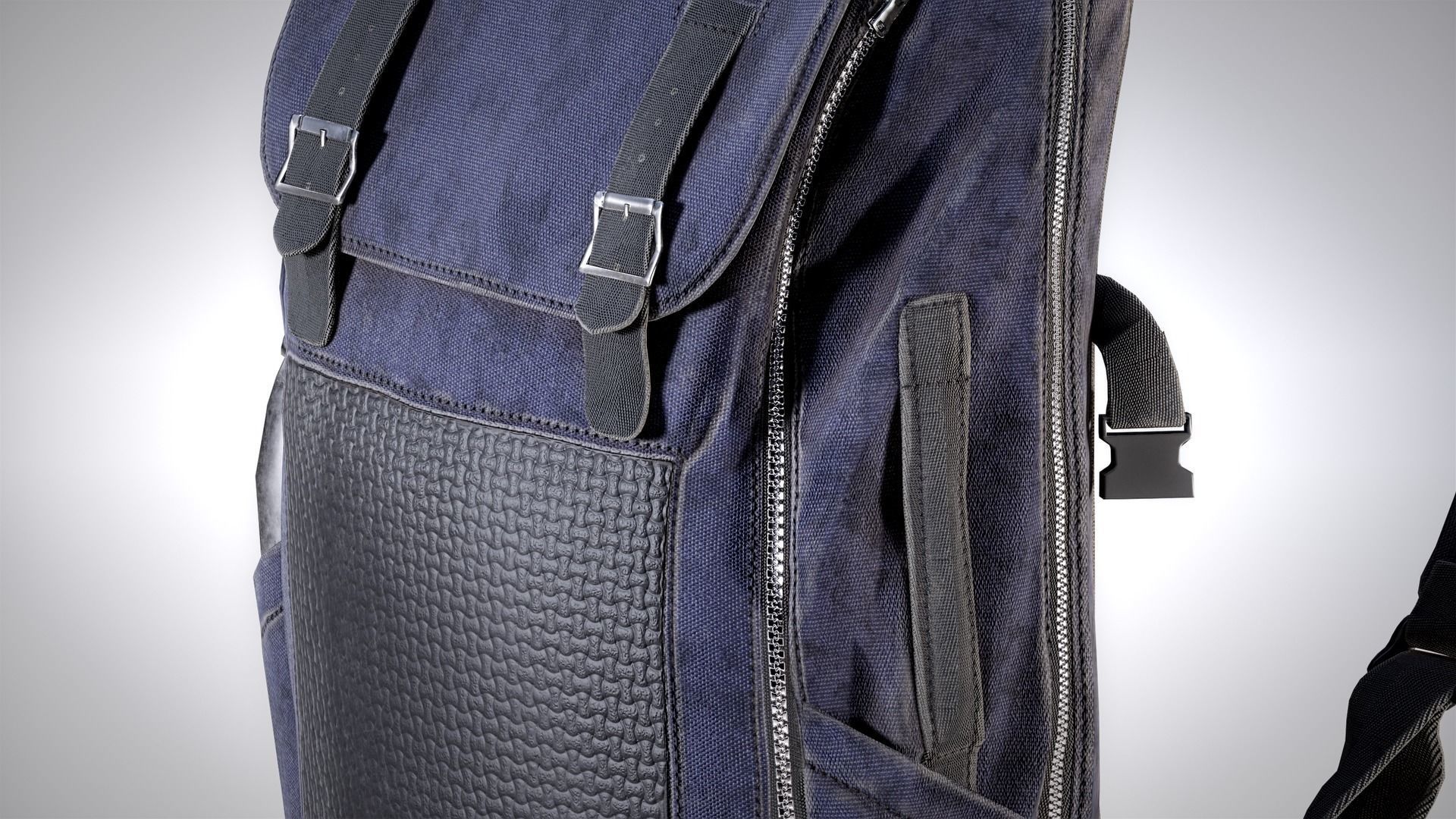 Backpack Game-Ready Low-poly 3D model_19