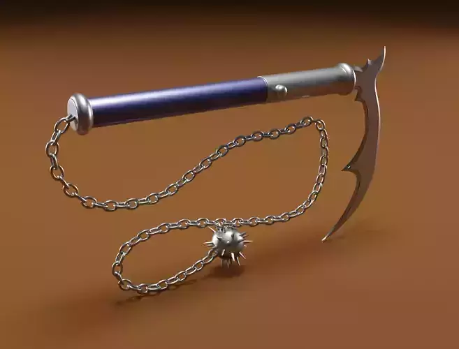 Haevy kusarigama 3D model for 3D print
