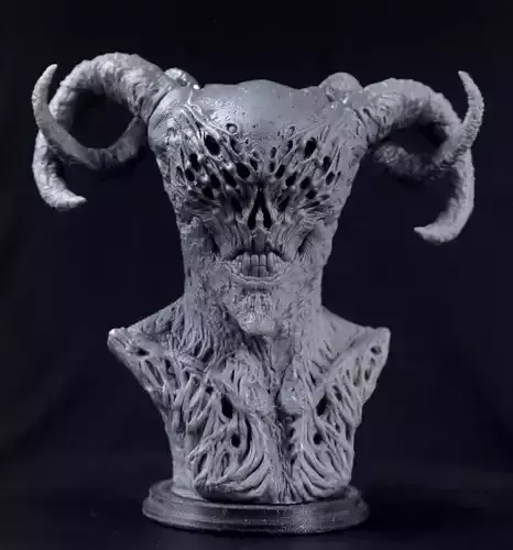 Horns Demon Bust