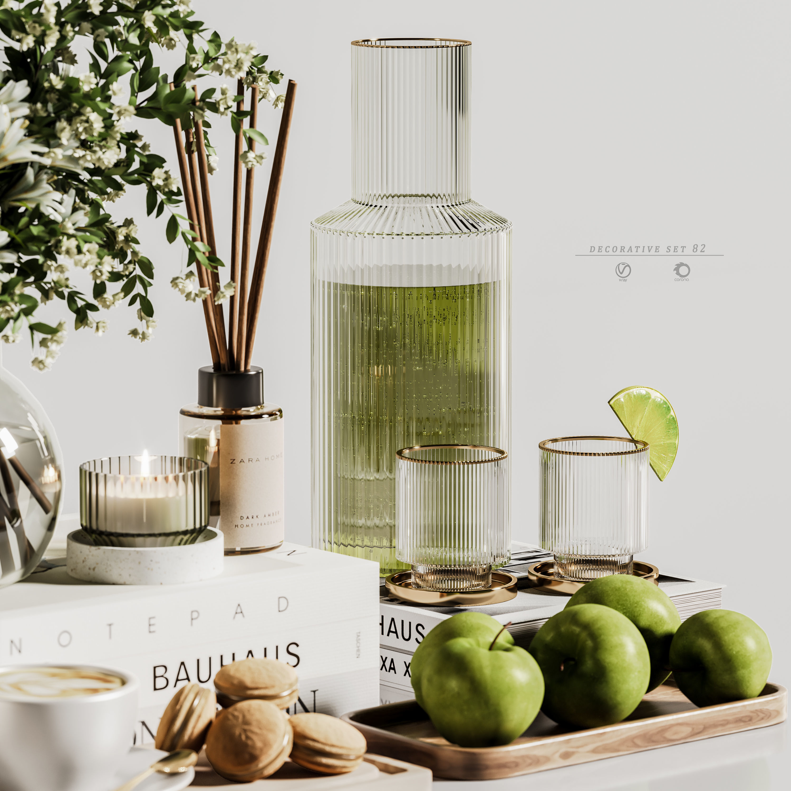 decorative set 82 3D model_2