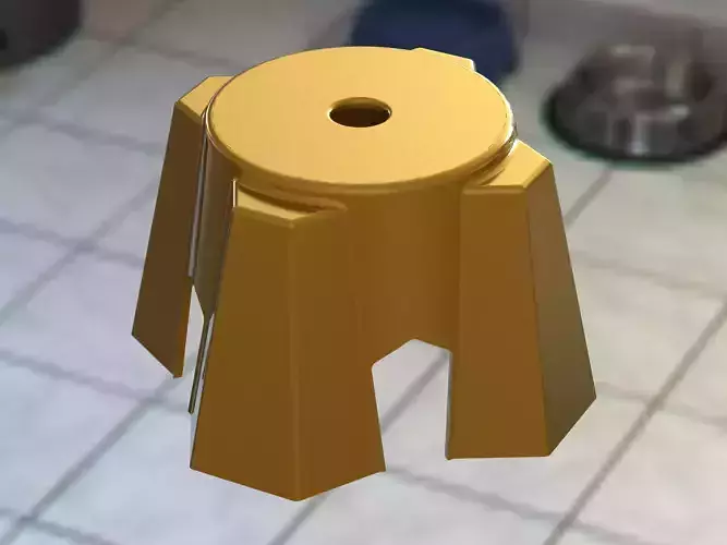 Plastic Stool Small Bench 3D print model