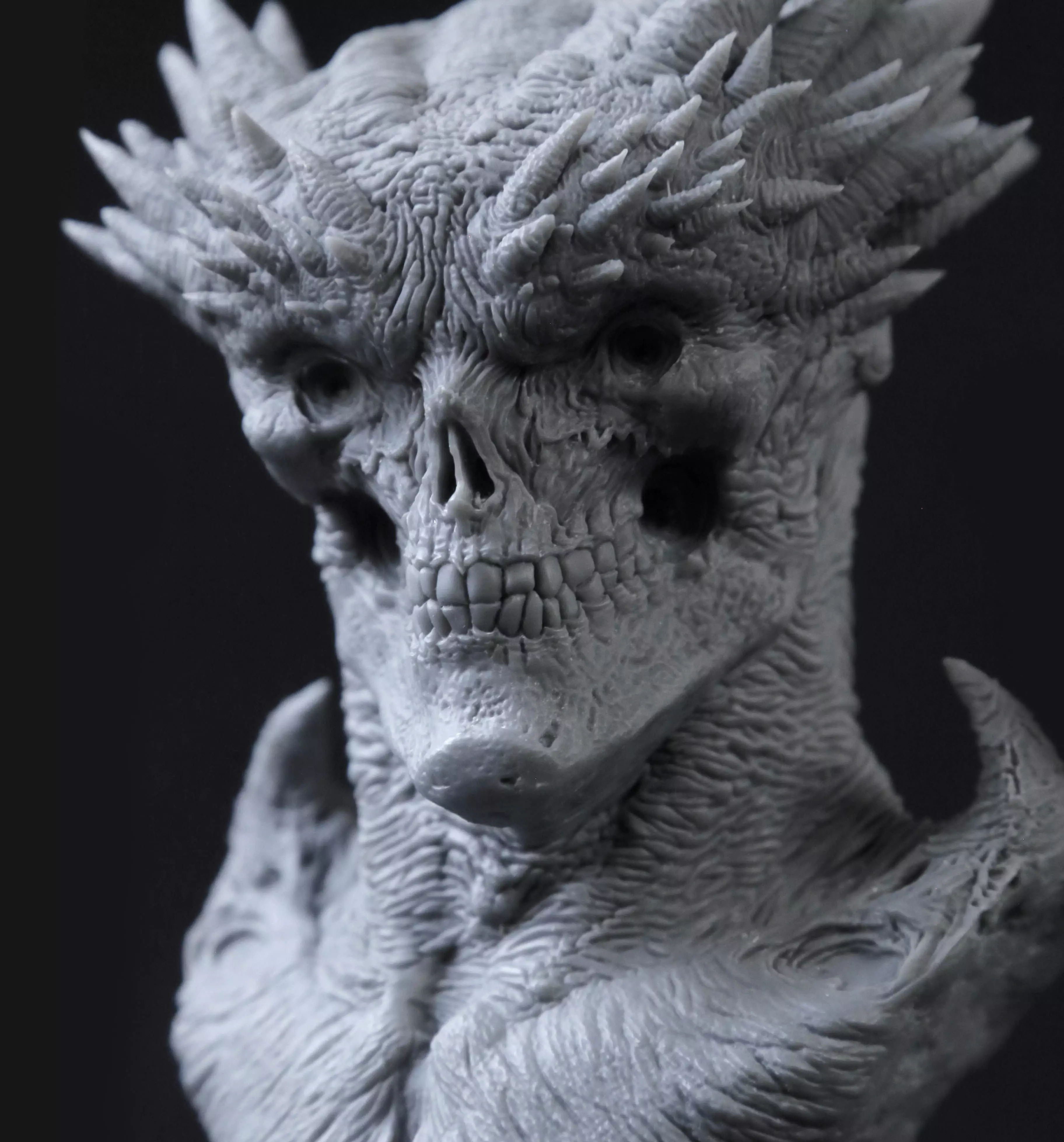 Spike Bust 3D print model