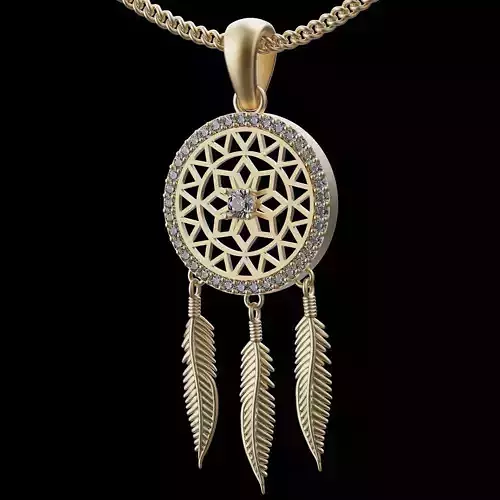 Lux pendant silver gold printable jewelry 3D model 3D print model