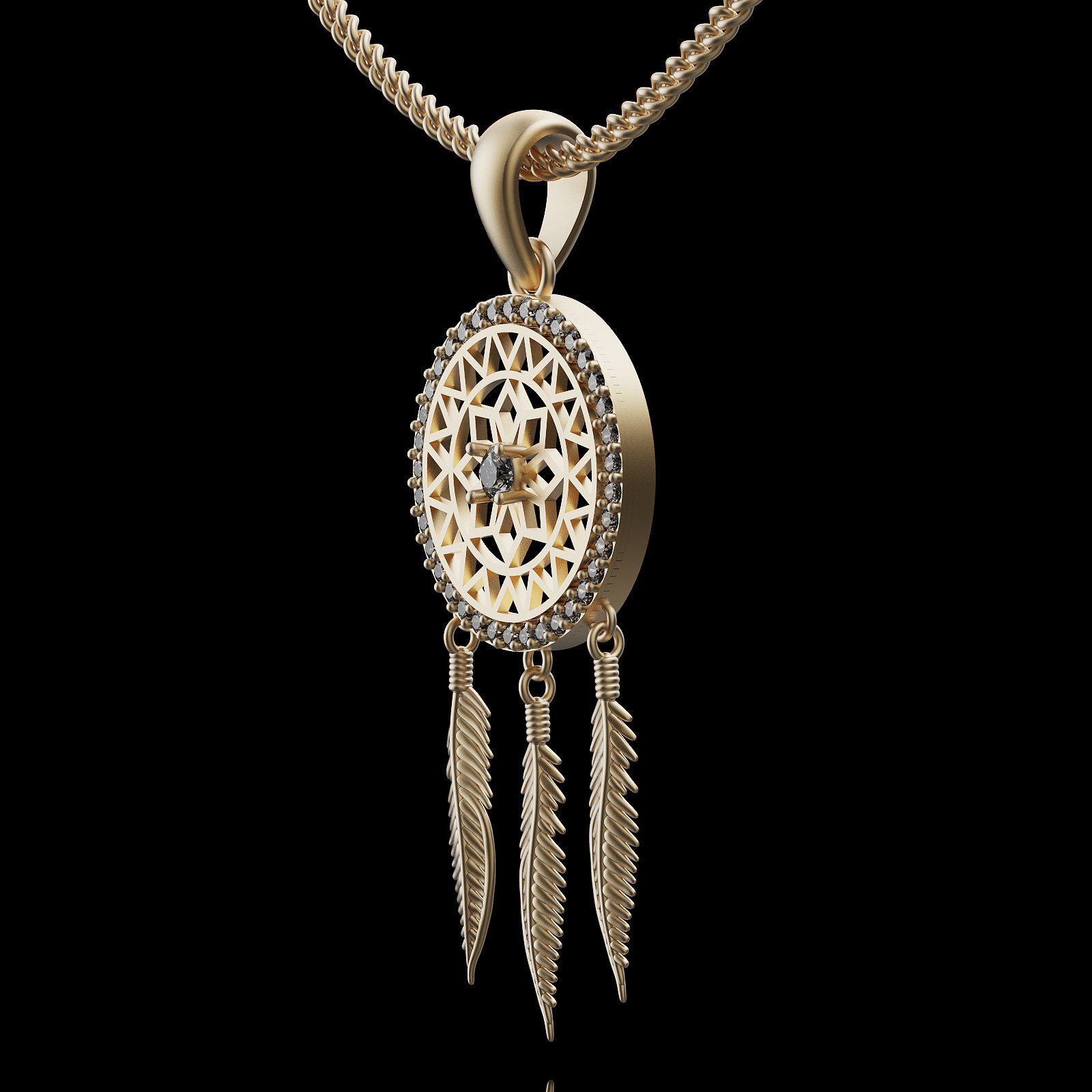 Lux pendant silver gold printable jewelry 3D model 3D print model_1