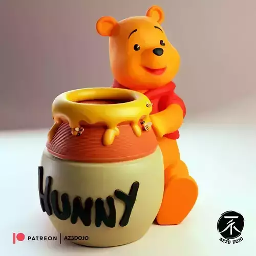 Winnie-the-Pooh for 3D Printing 3D print model Winnie-the-Pooh for 3D Printing 3D print model