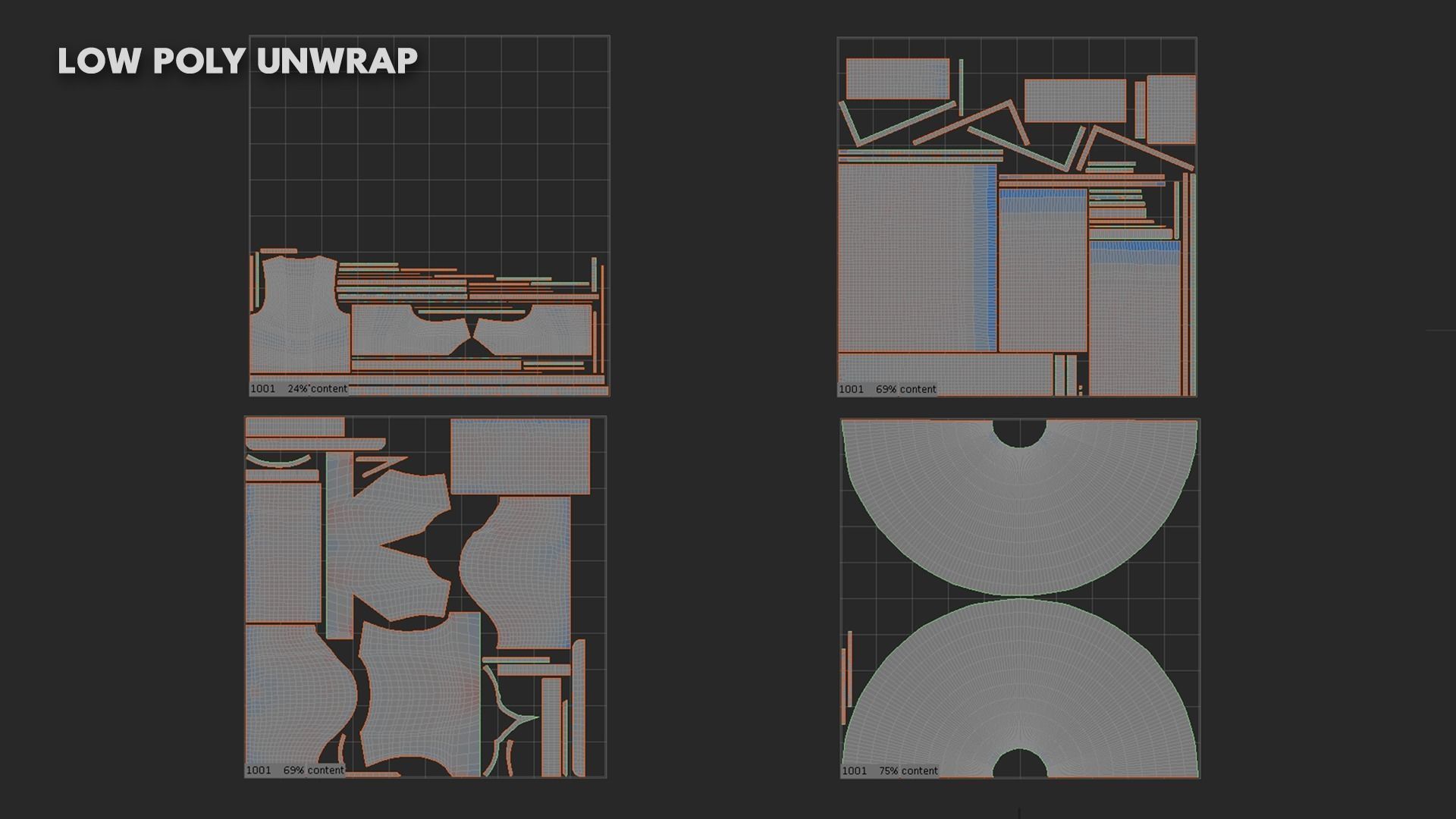 Low Poly Peasant Women Outfit with Free Tutorial Low-poly 3D model_8