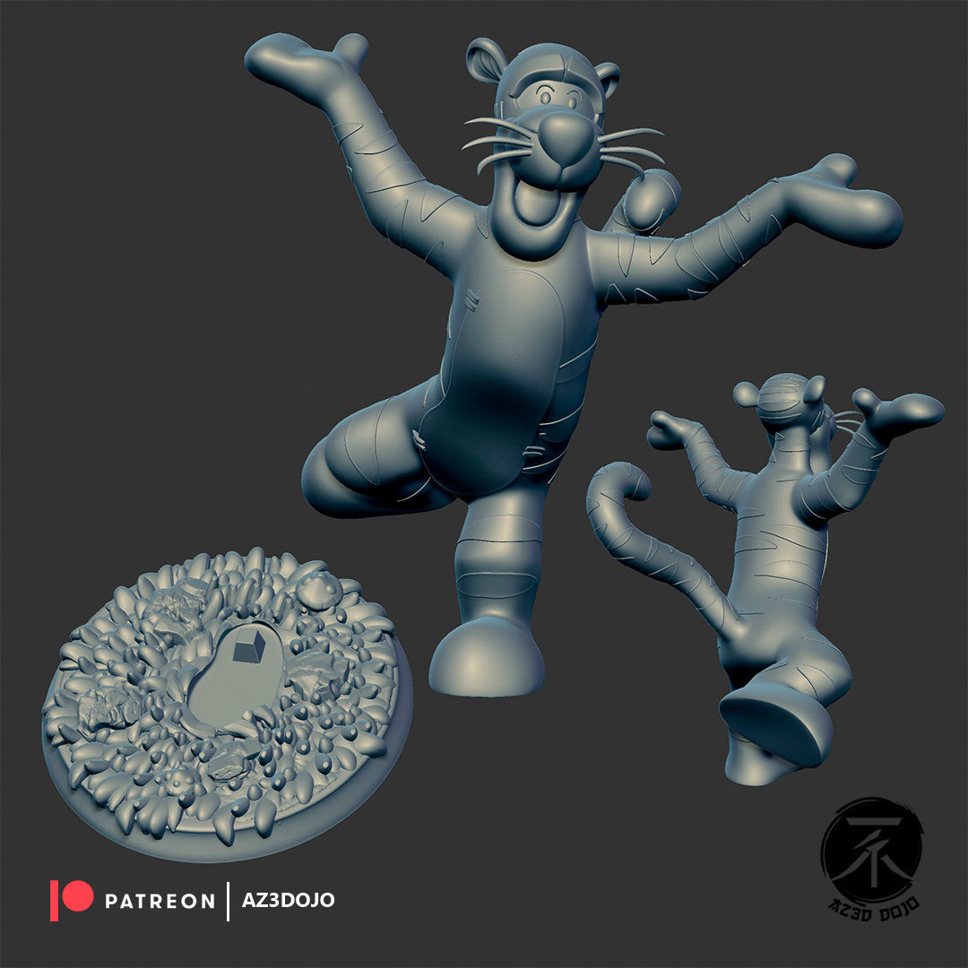 Tigger for 3D Printing 3D print model_2