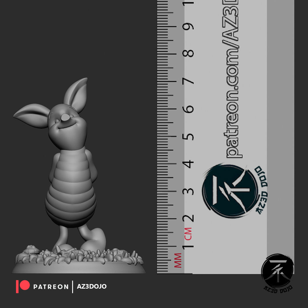Piglet for 3D Printing 3D print model_3