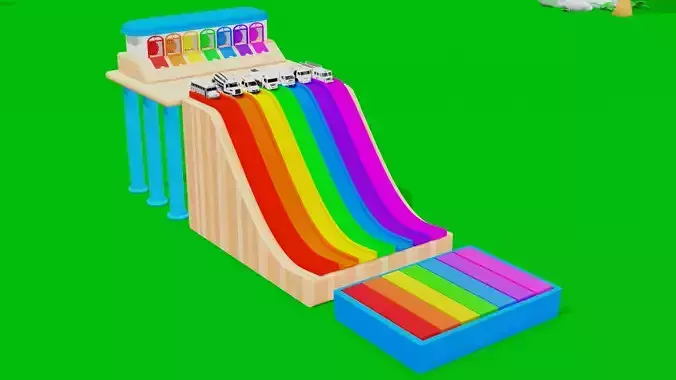 Cube Pool filled By Cubes 3D model