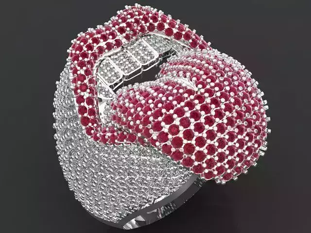 red tongue 3D print model