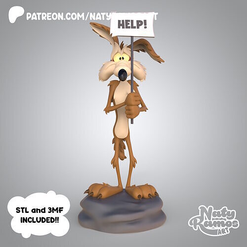 COYOTE TRISTE 3D print model