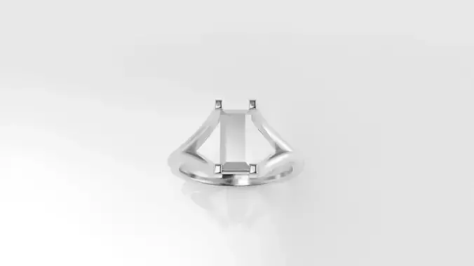 baguette solitaire ring