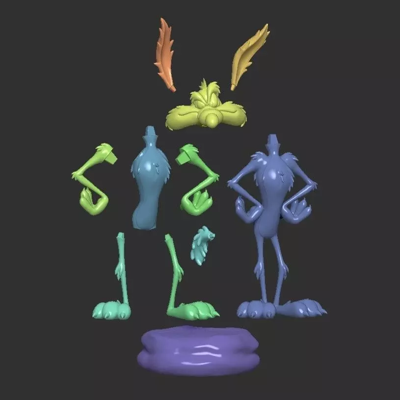 COYOTE x 3 modelos 3D print model_20